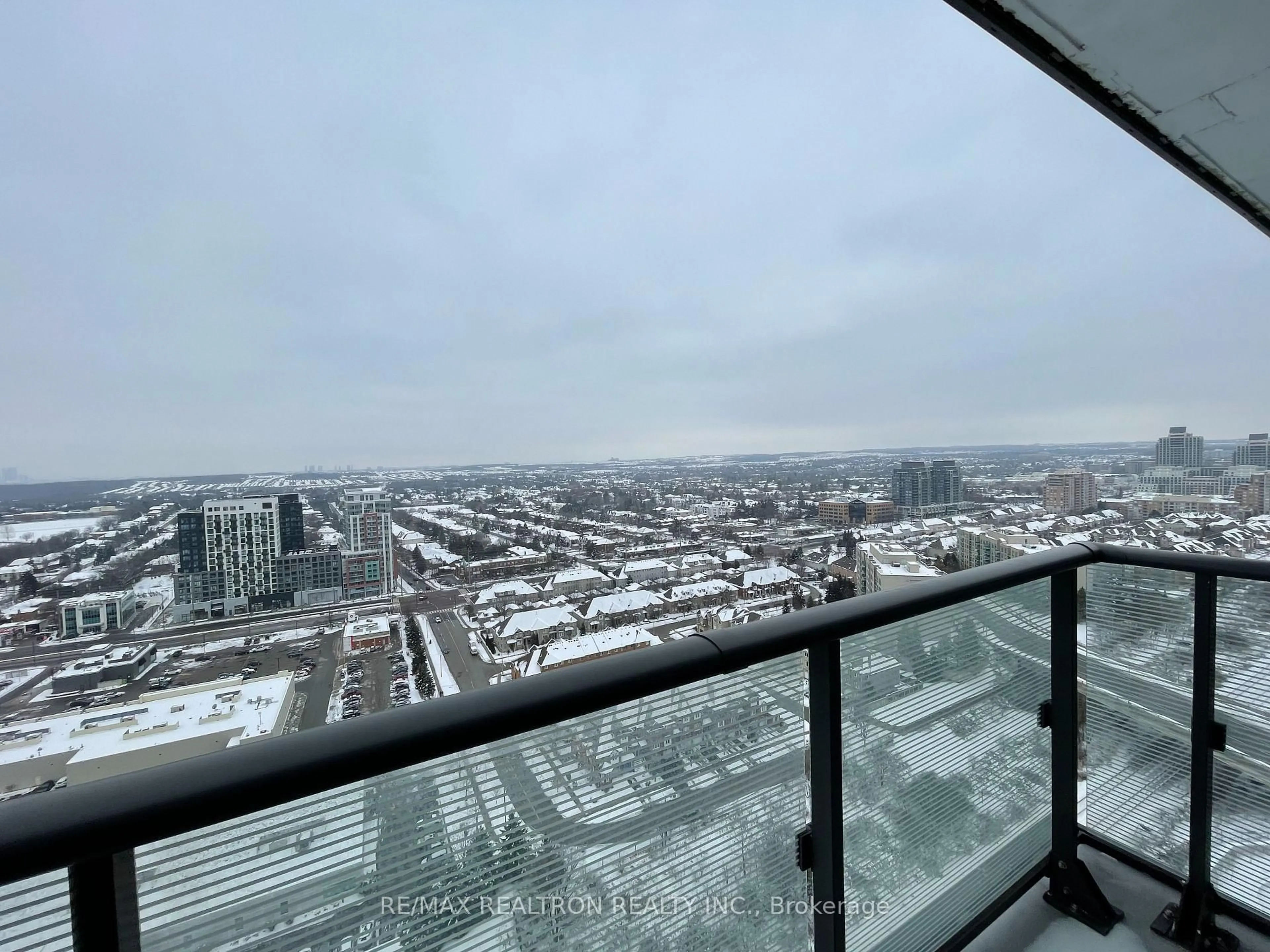 Balcony in the apartment, city buildings view from balcony for 95 Oneida Cres #LPH12, Richmond Hill Ontario L4B 0H5