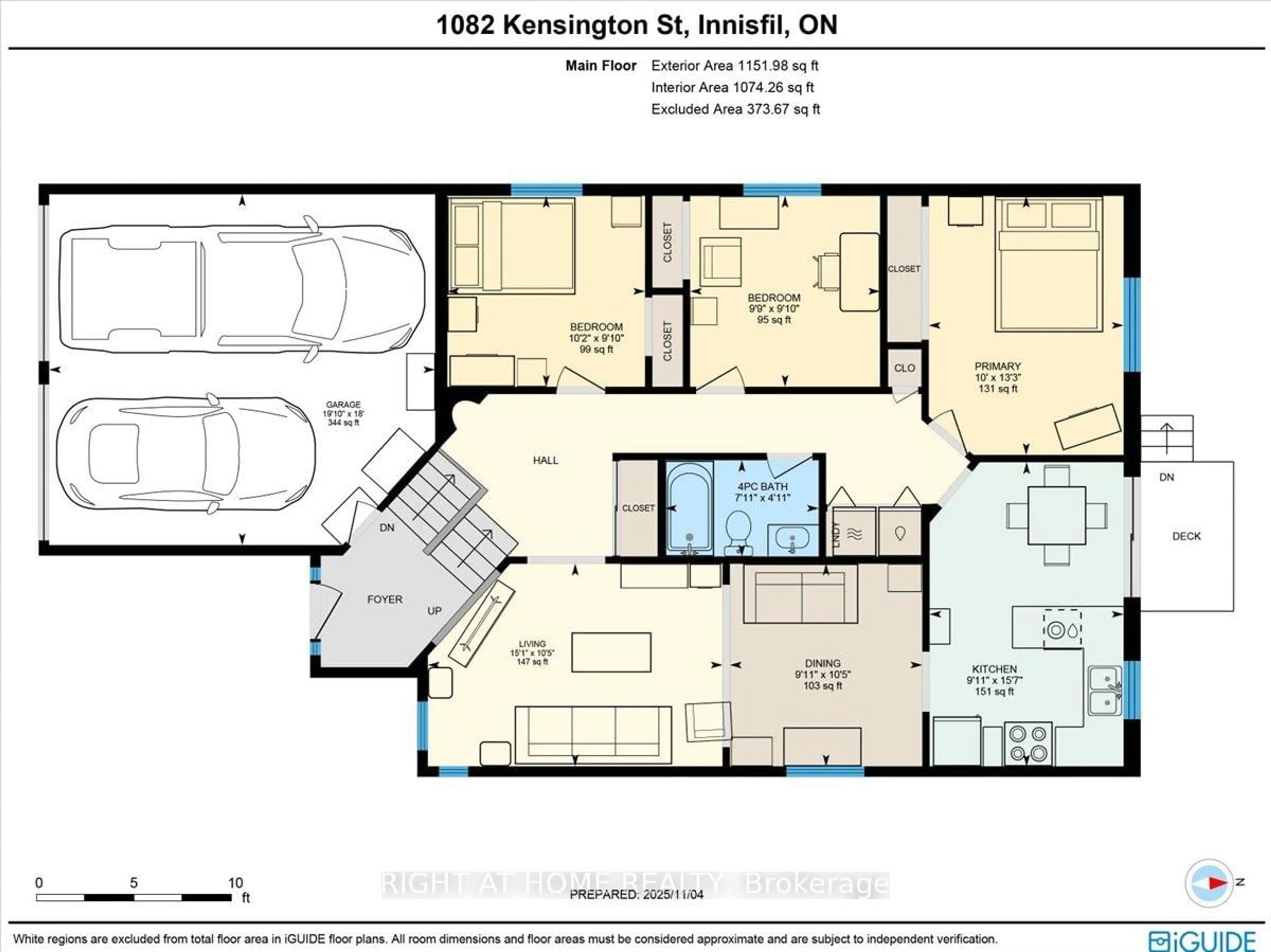 Floor plan for 1082 KENSINGTON St, Innisfil Ontario L9S 1V1