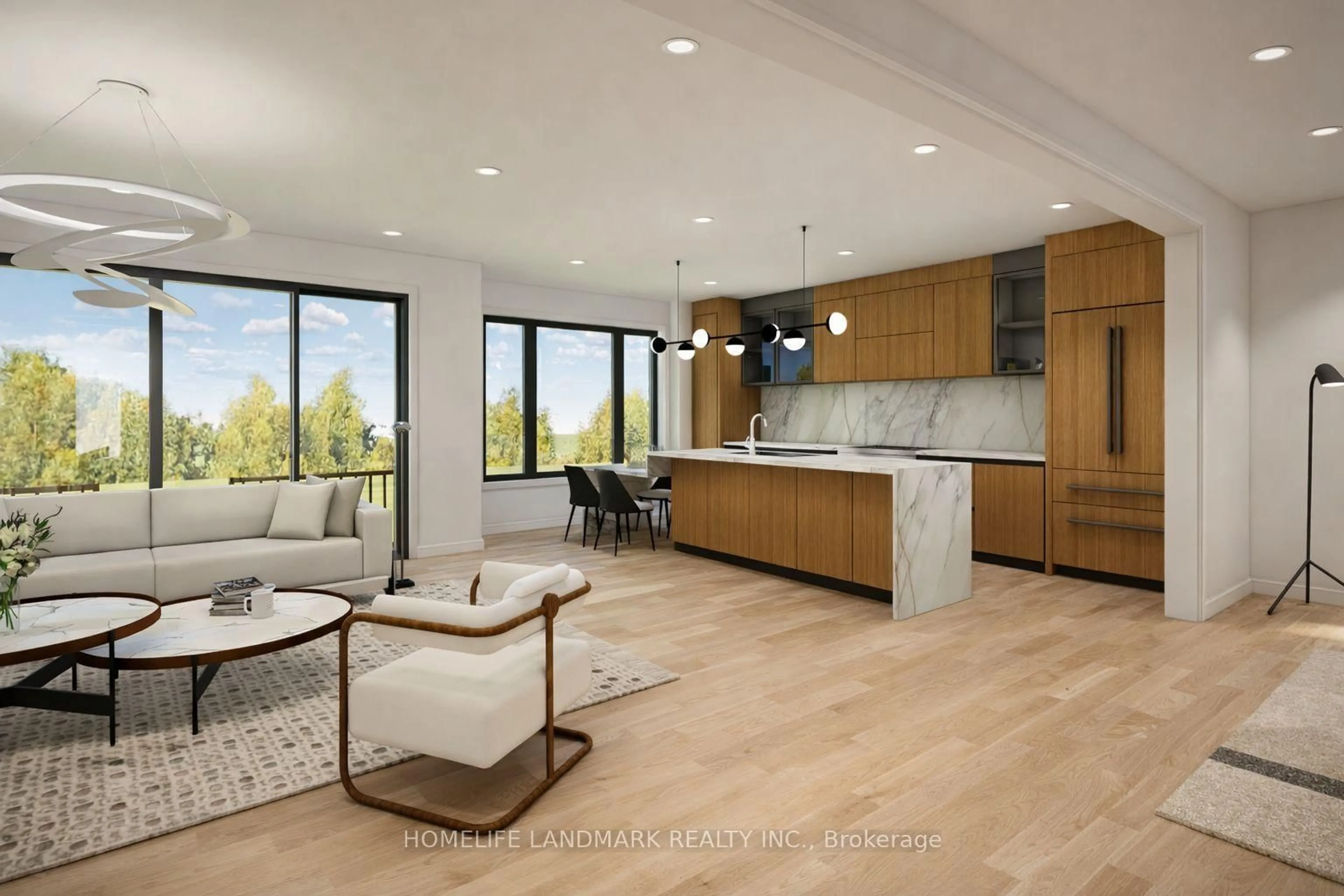 Open concept kitchen, unknown for 15 Imogene Crt, Richmond Hill Ontario L4C 6J7