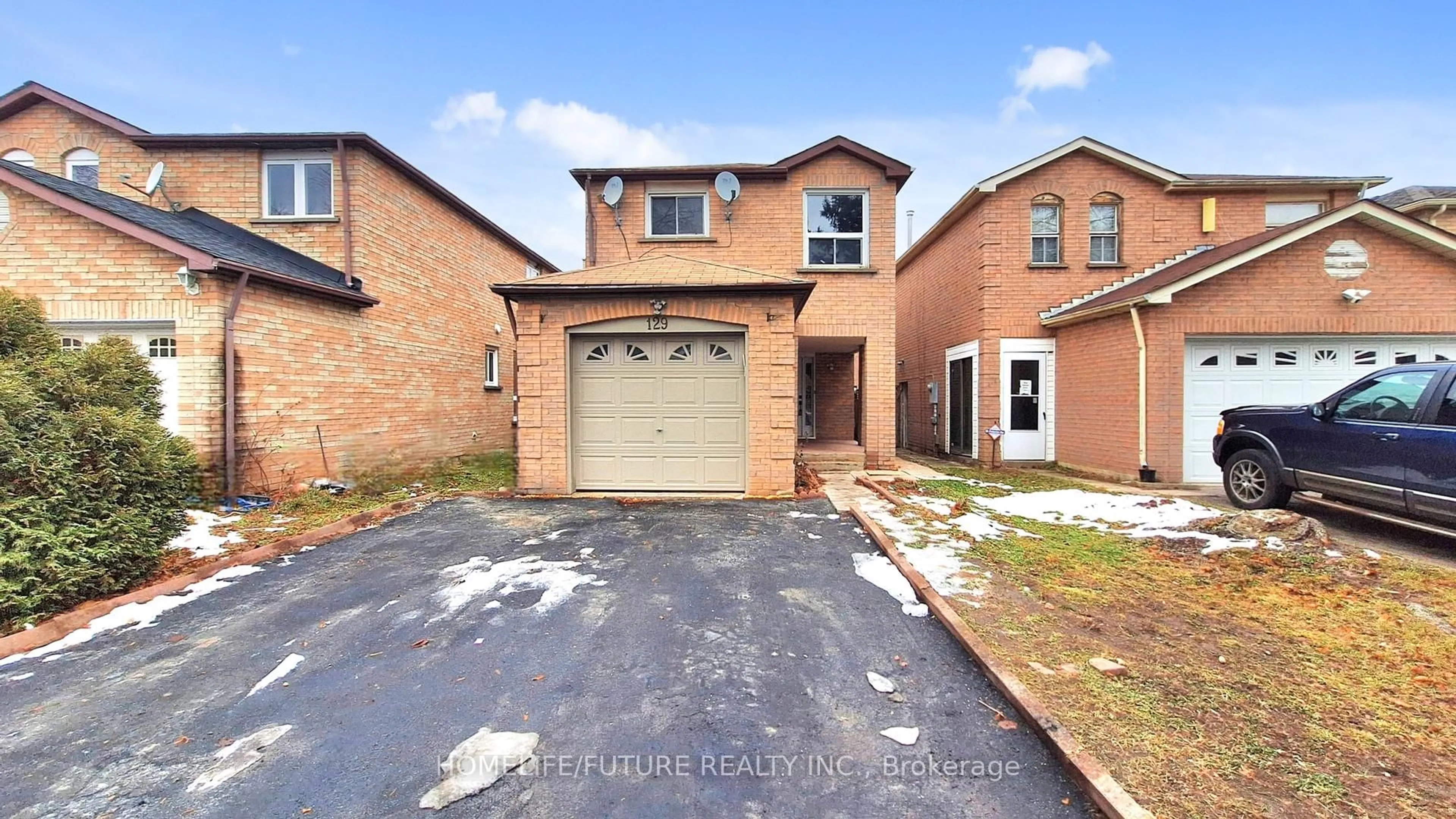 Home with brick exterior material, street for 129 Northolt Cres, Markham Ontario L3R 6N9