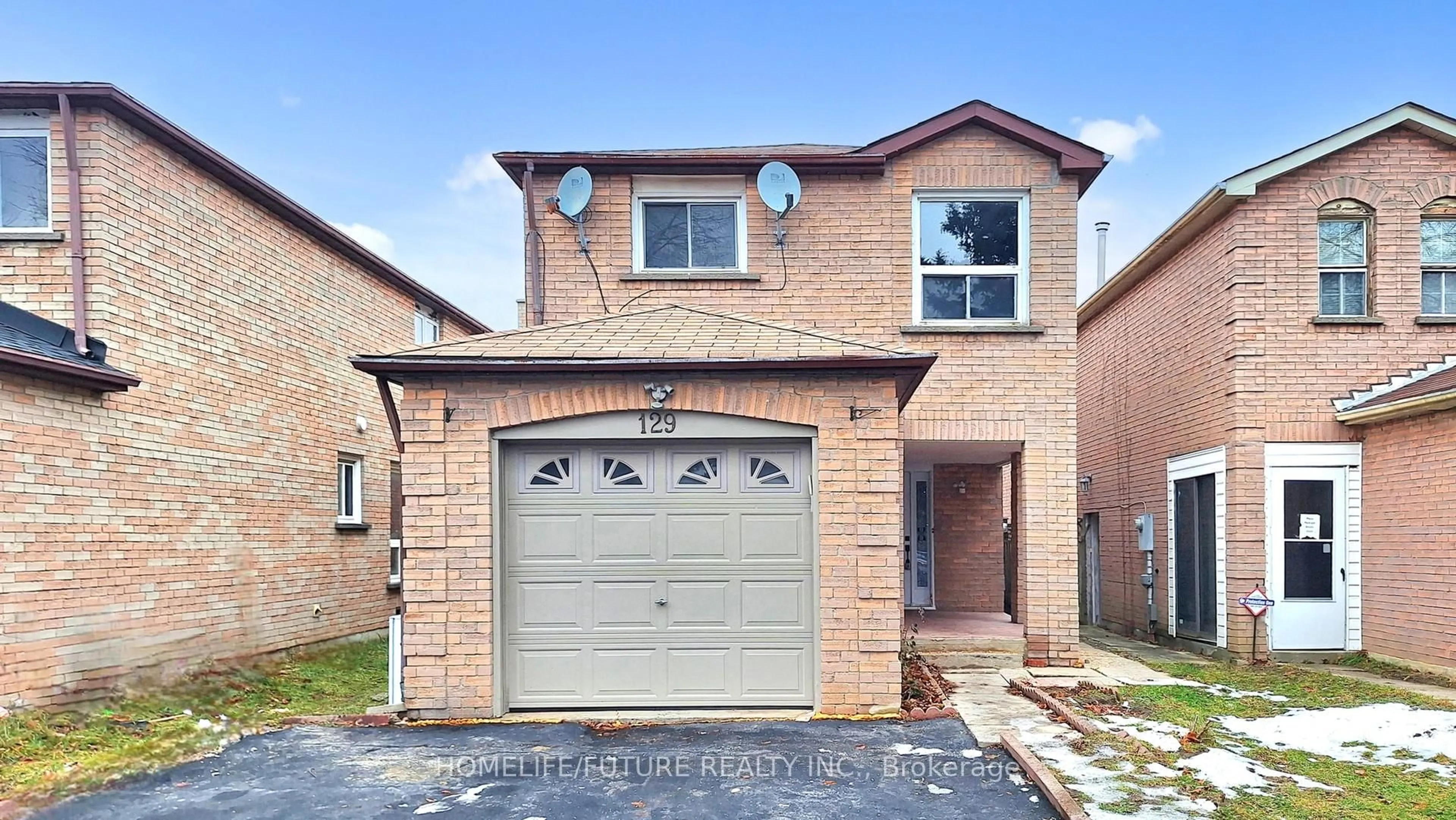 Home with brick exterior material, street for 129 Northolt Cres, Markham Ontario L3R 6N9