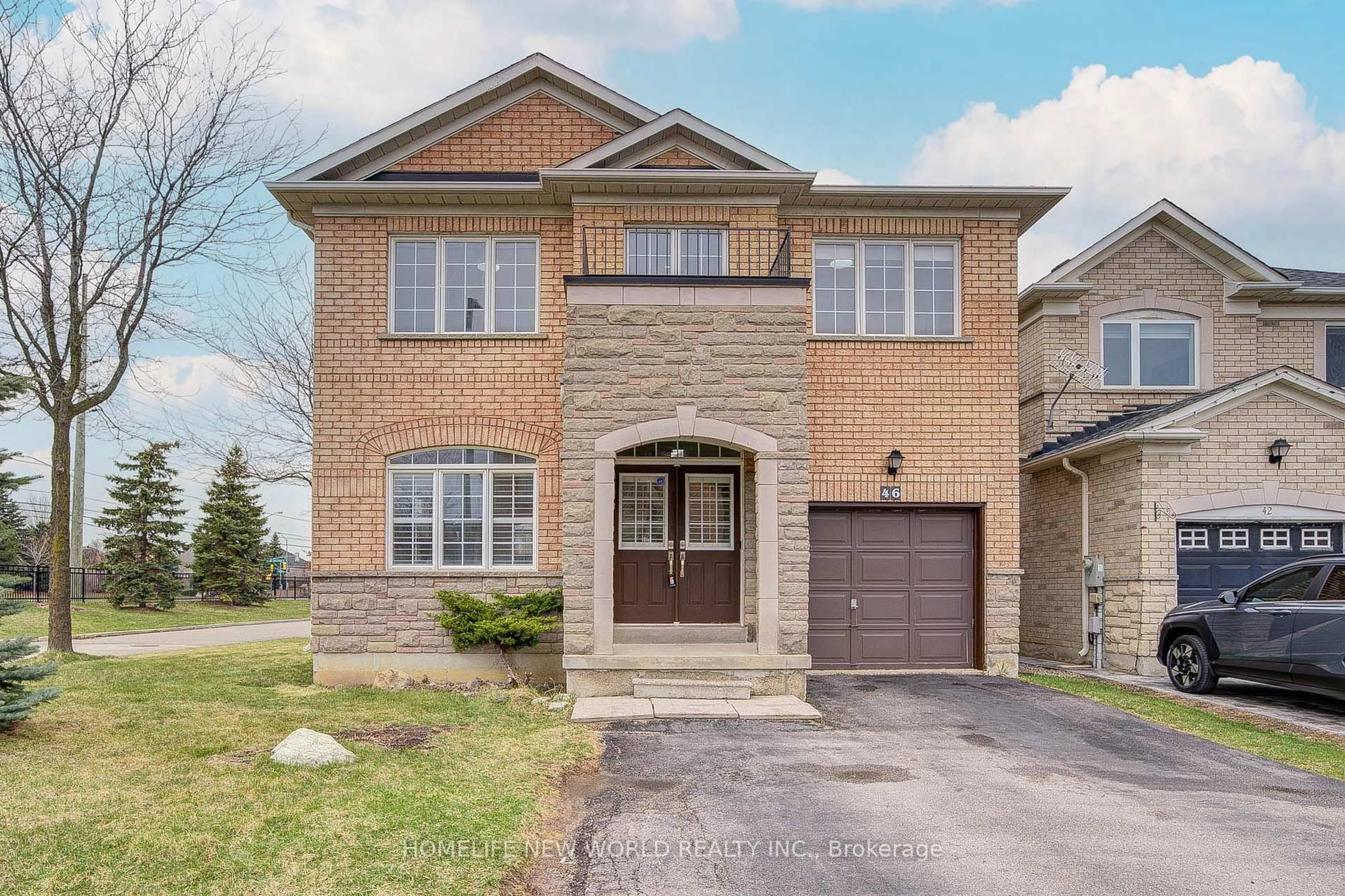 Home with brick exterior material, street for 46 Teal Cres, Vaughan Ontario L4H 2V5