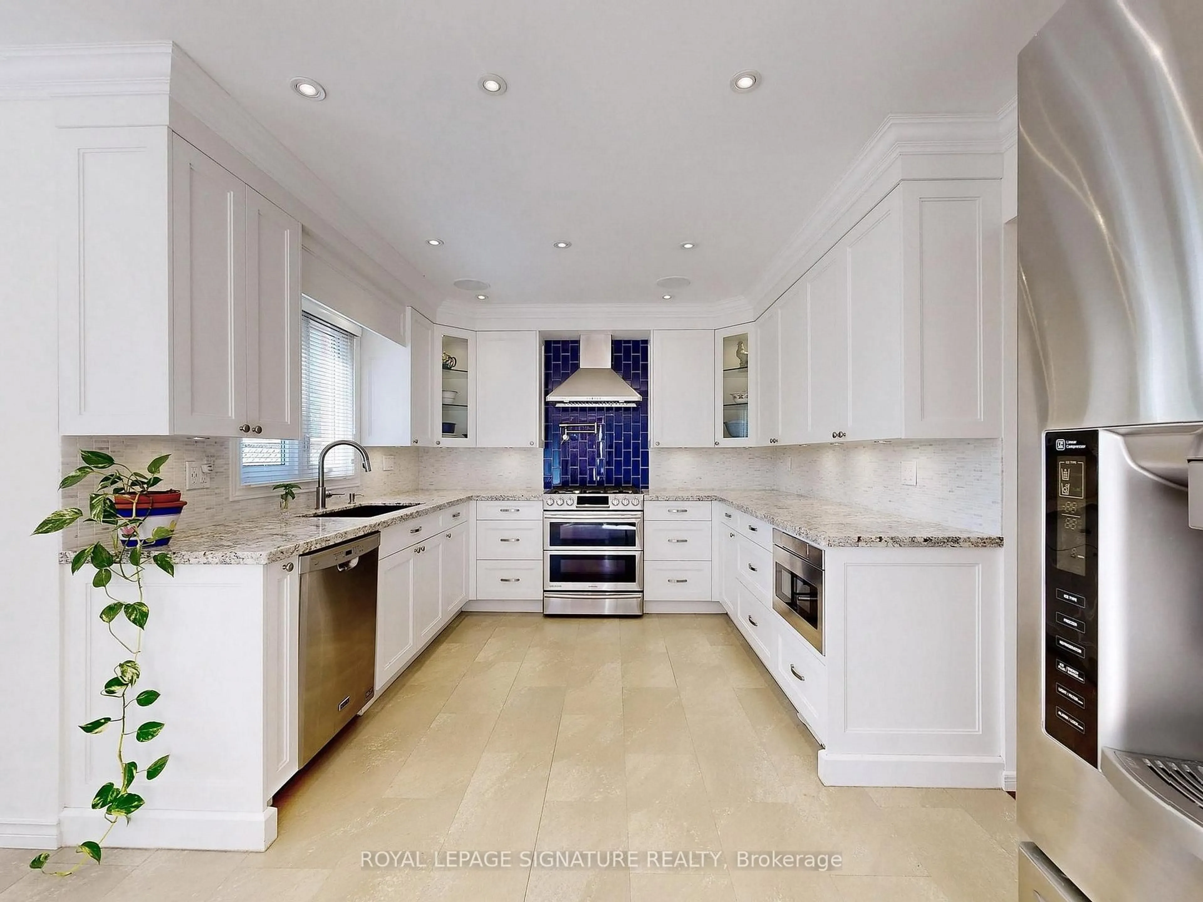 Contemporary kitchen, ceramic/tile floor for 48 Millcroft Way, Vaughan Ontario L4J 6N9