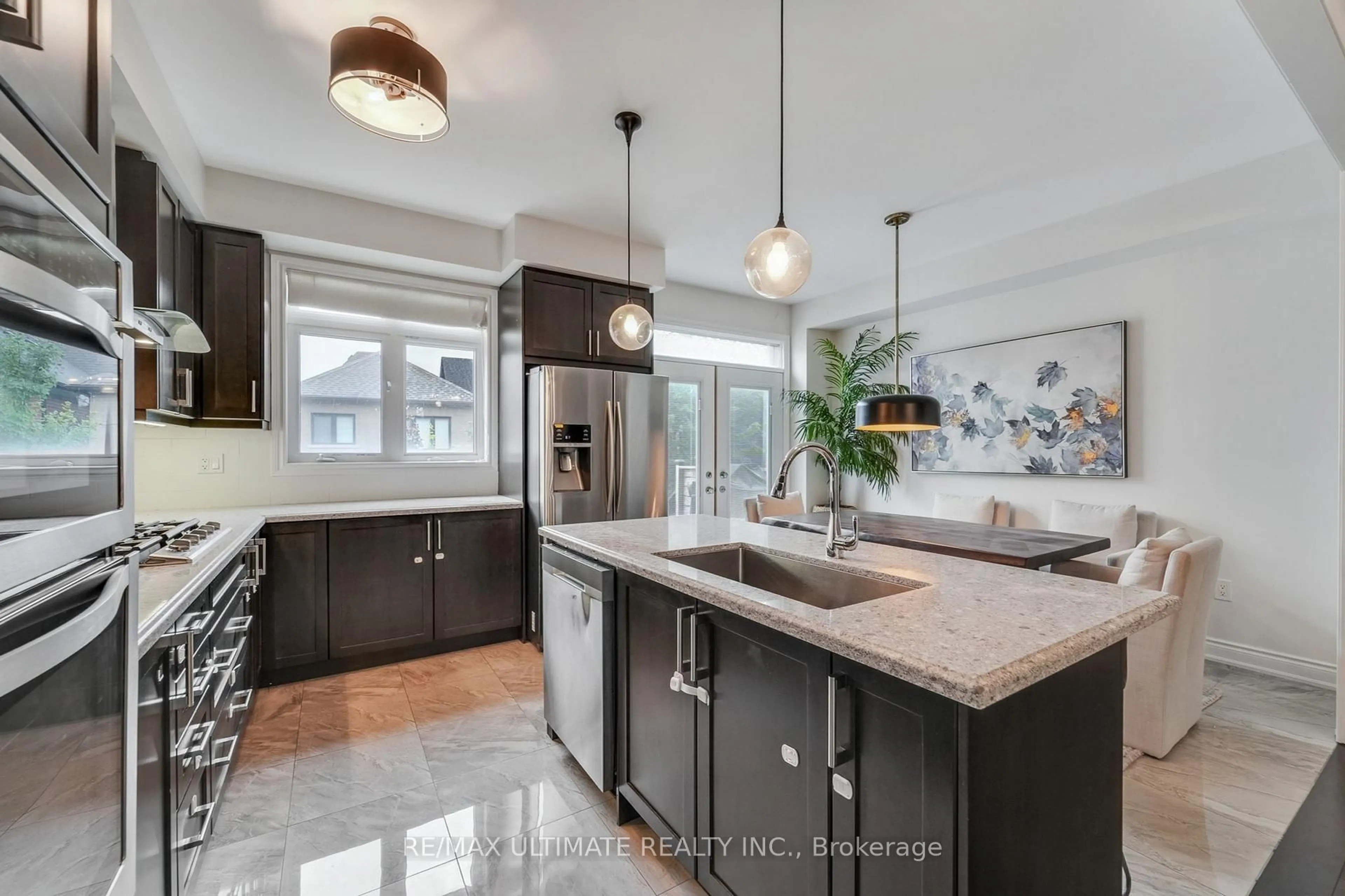 Contemporary kitchen, ceramic/tile floor for 37 Zenith Ave, Vaughan Ontario L4H 4K9