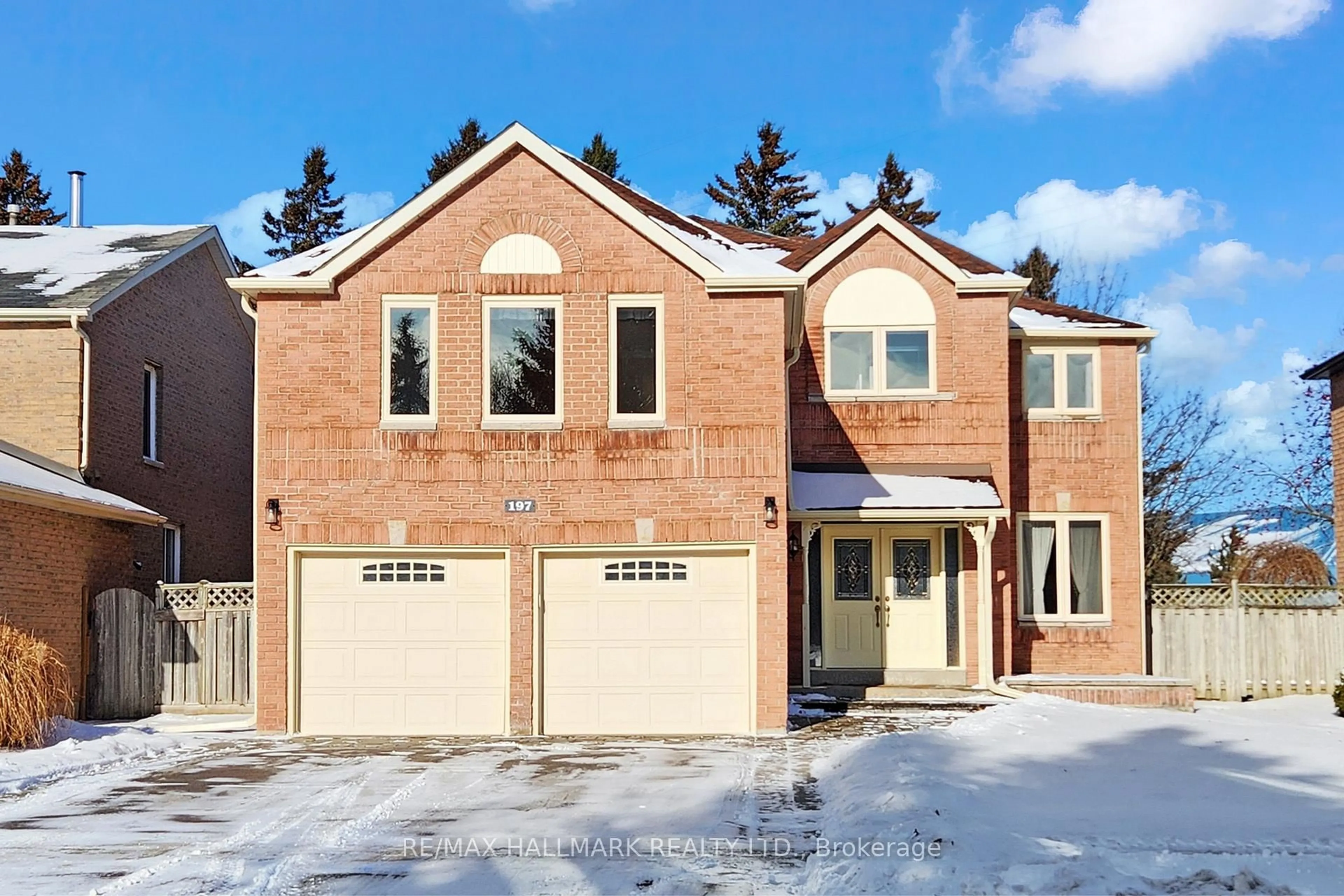 Home with brick exterior material, street for 197 Mccaffrey Rd, Newmarket Ontario L3X 1K1
