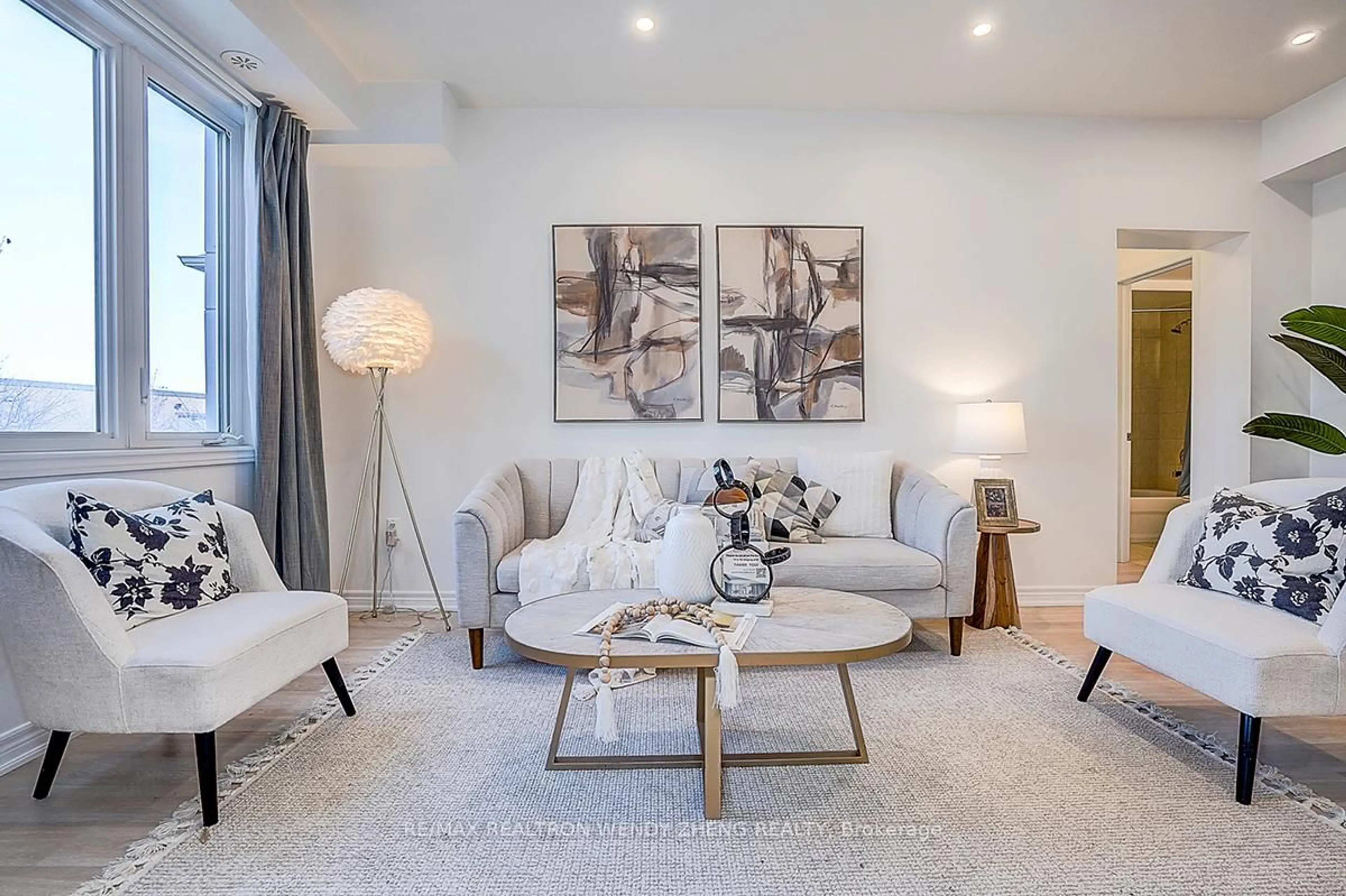 Living room with furniture, unknown for 261 Aldergrove Dr, Markham Ontario L3R 2L8