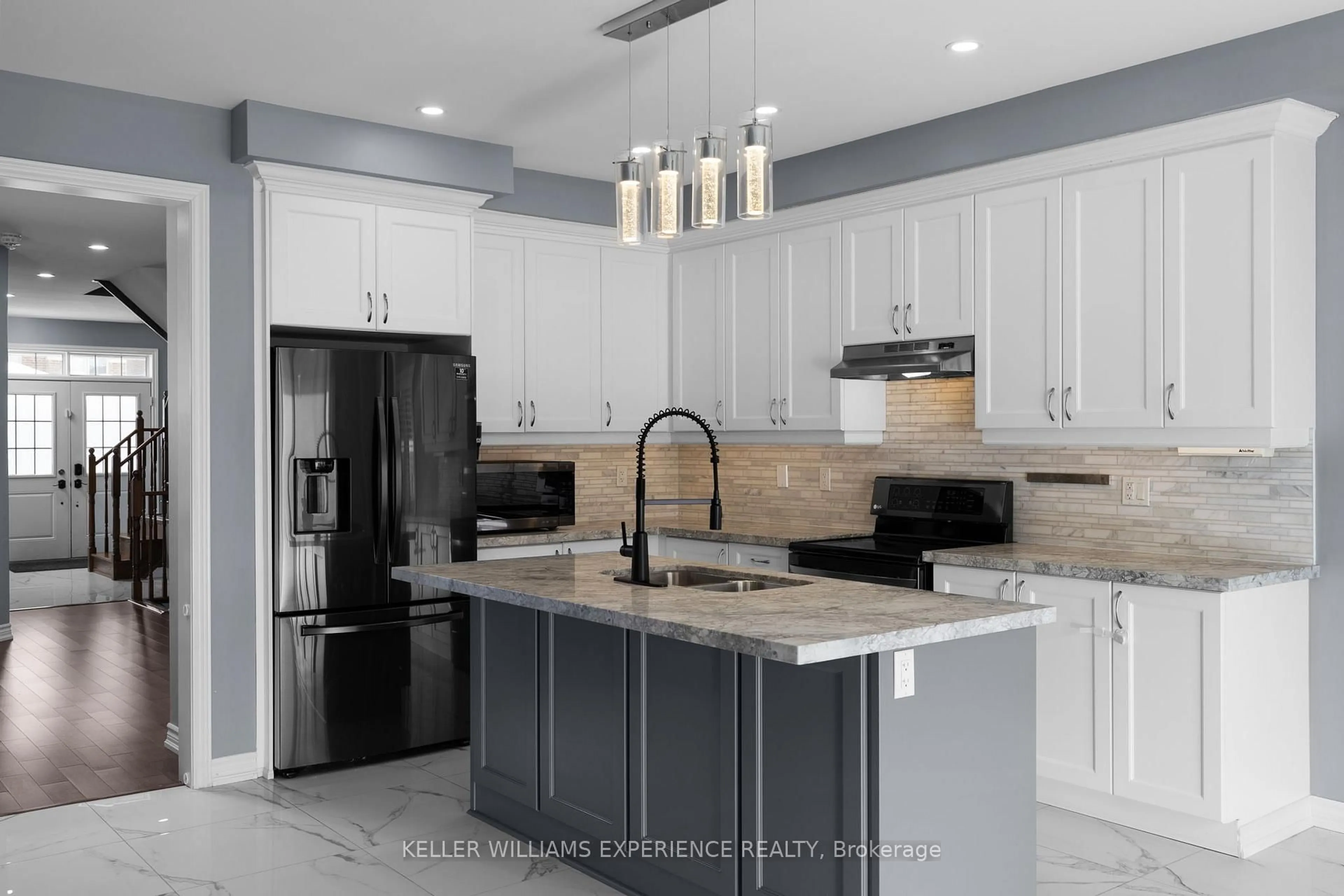 Contemporary kitchen, ceramic/tile floor for 1464 Farrow Cres, Innisfil Ontario L9S 0L6