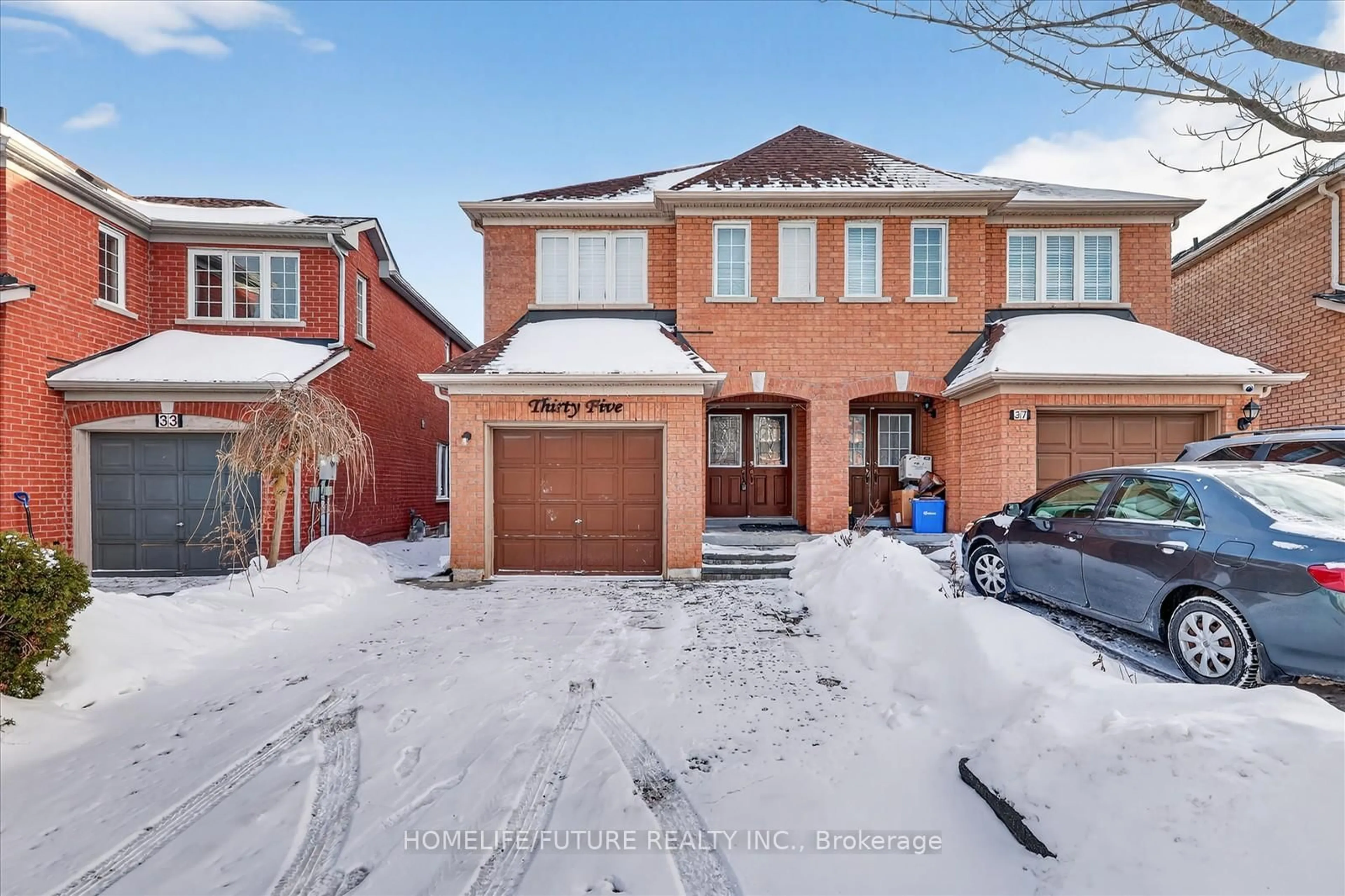 Home with brick exterior material, street for 35 Tara Cres, Markham Ontario L3S 4S8