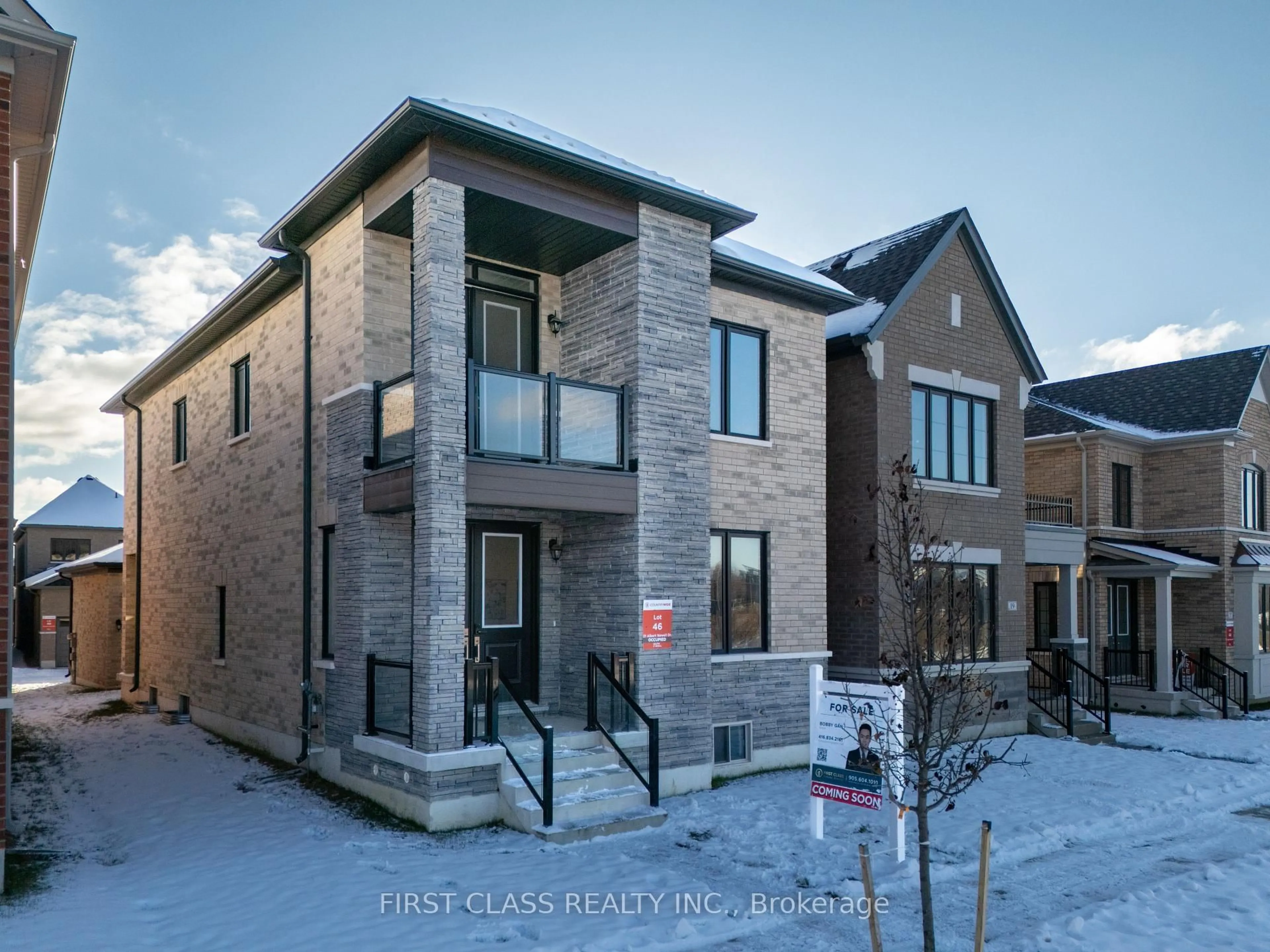 Home with brick exterior material, street for 21 Albert Newell Dr, Markham Ontario L6B 1R8