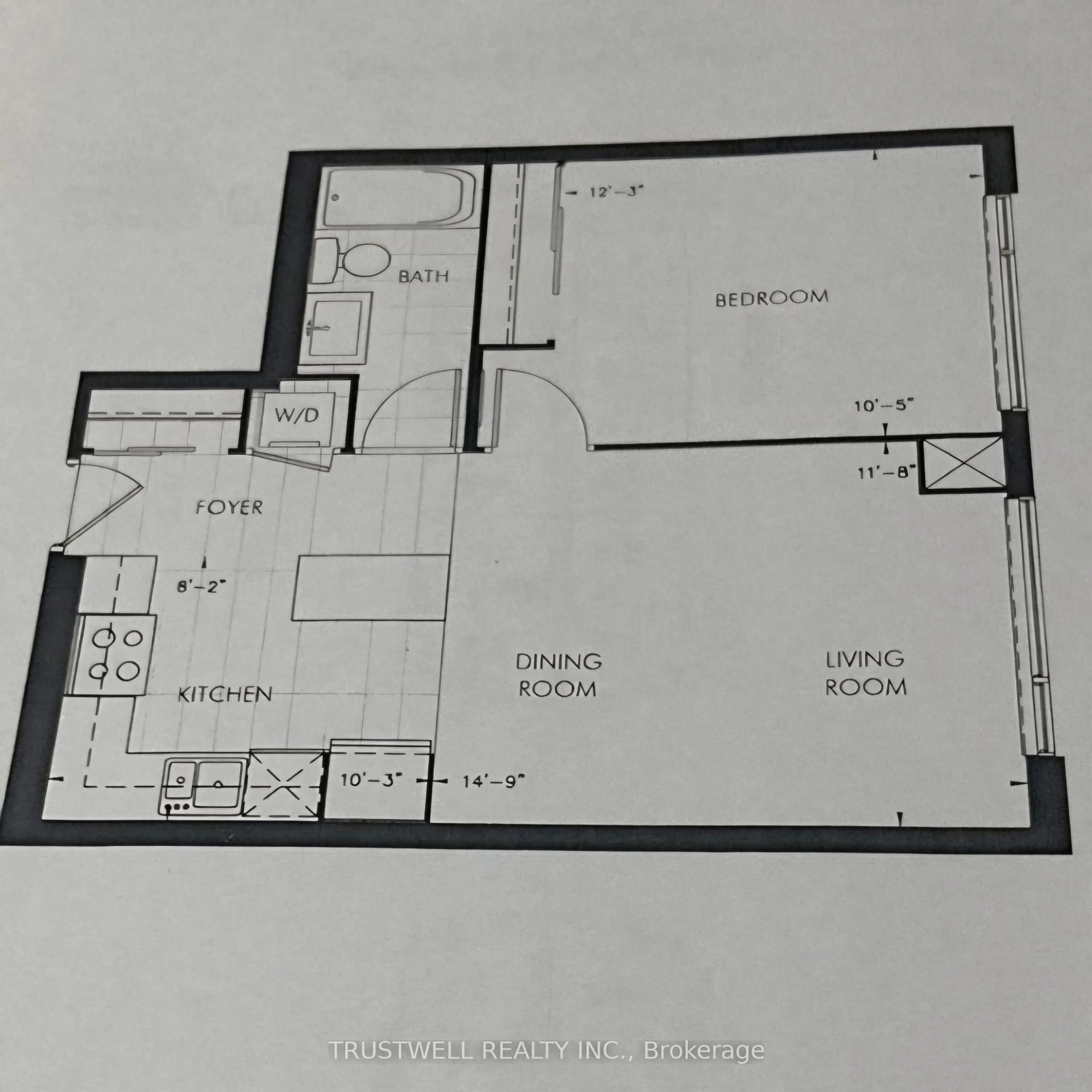 Floor plan for 277 South Park Rd #717, Markham Ontario L3T 0B7