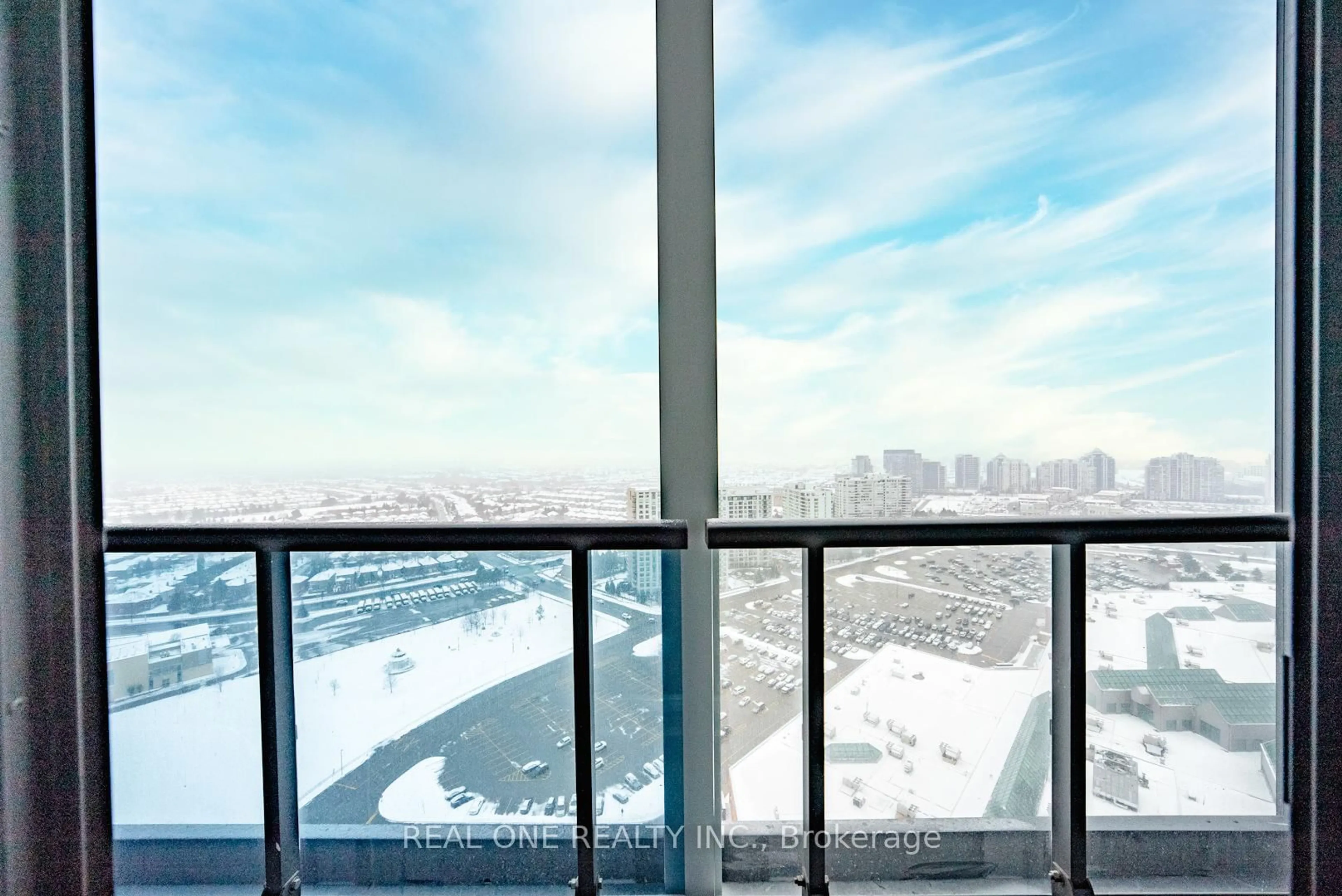 Balcony in the apartment, water/lake/river/ocean view for 30 Upper Mall Way #A2606, Vaughan Ontario L4J 0L7