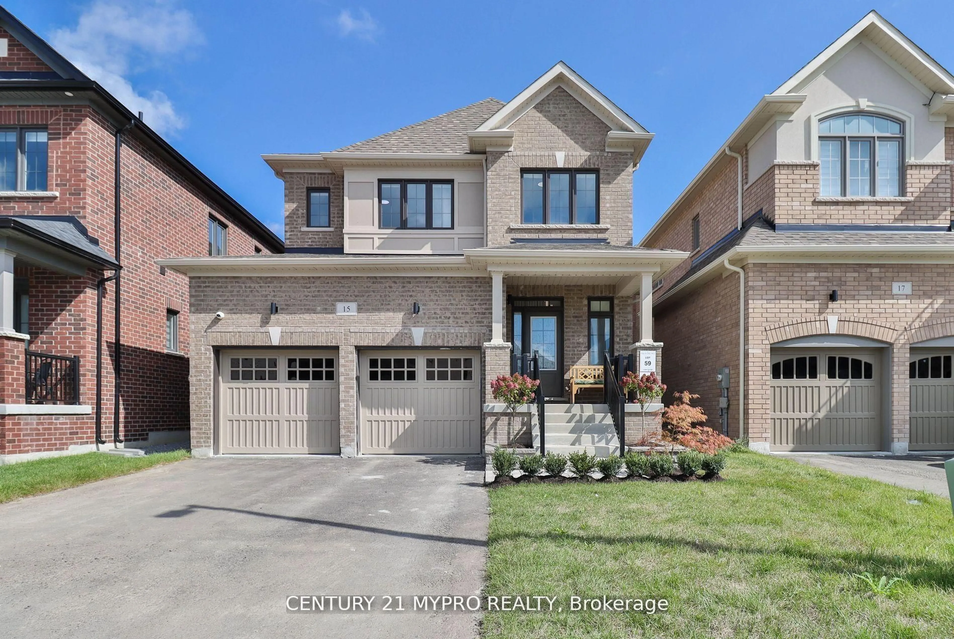 Home with brick exterior material, street for 15 George Ellis Dr, Georgina Ontario L4P 0S3