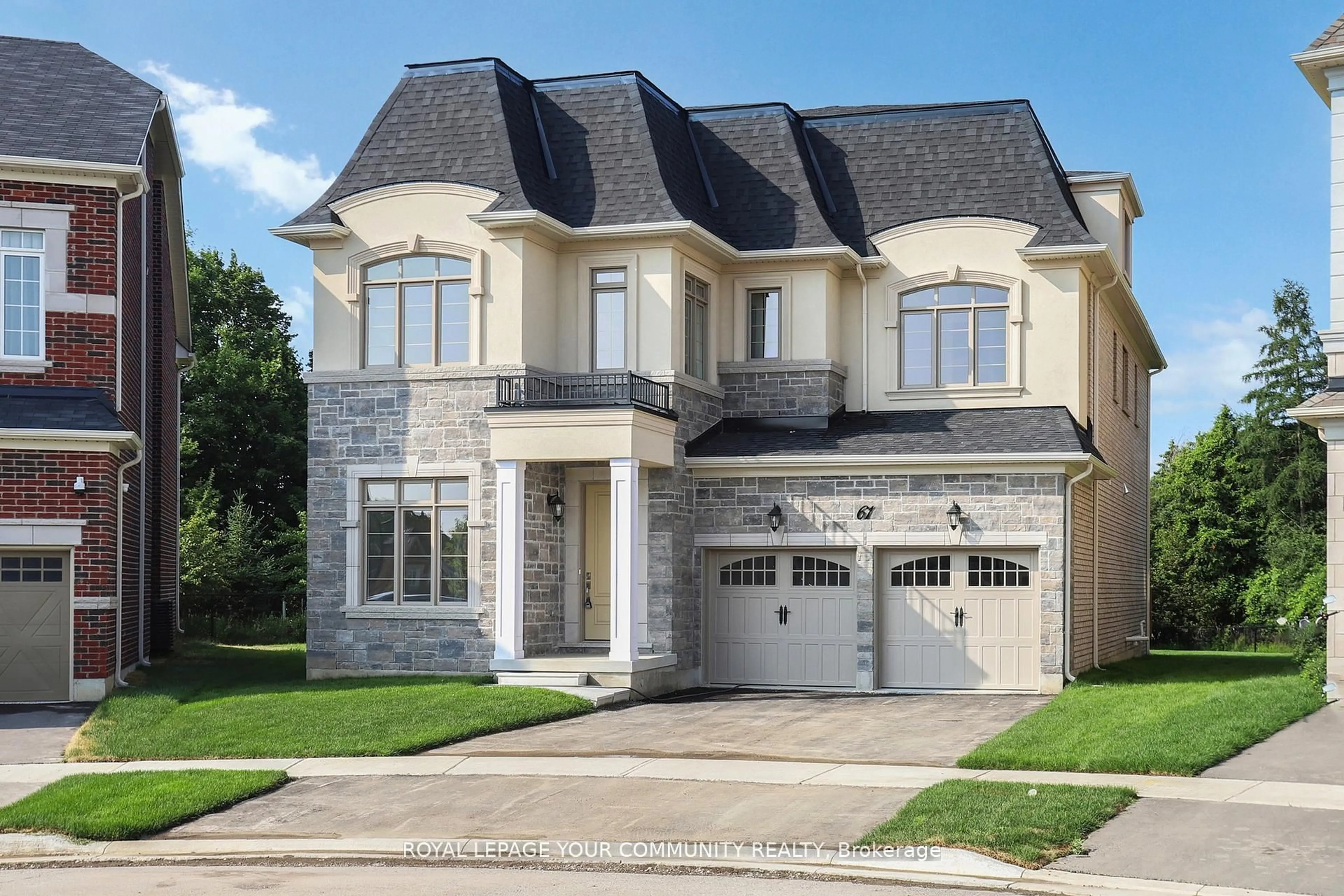 Home with brick exterior material, street for 61 Milky Way Dr, Richmond Hill Ontario L4C 4M9