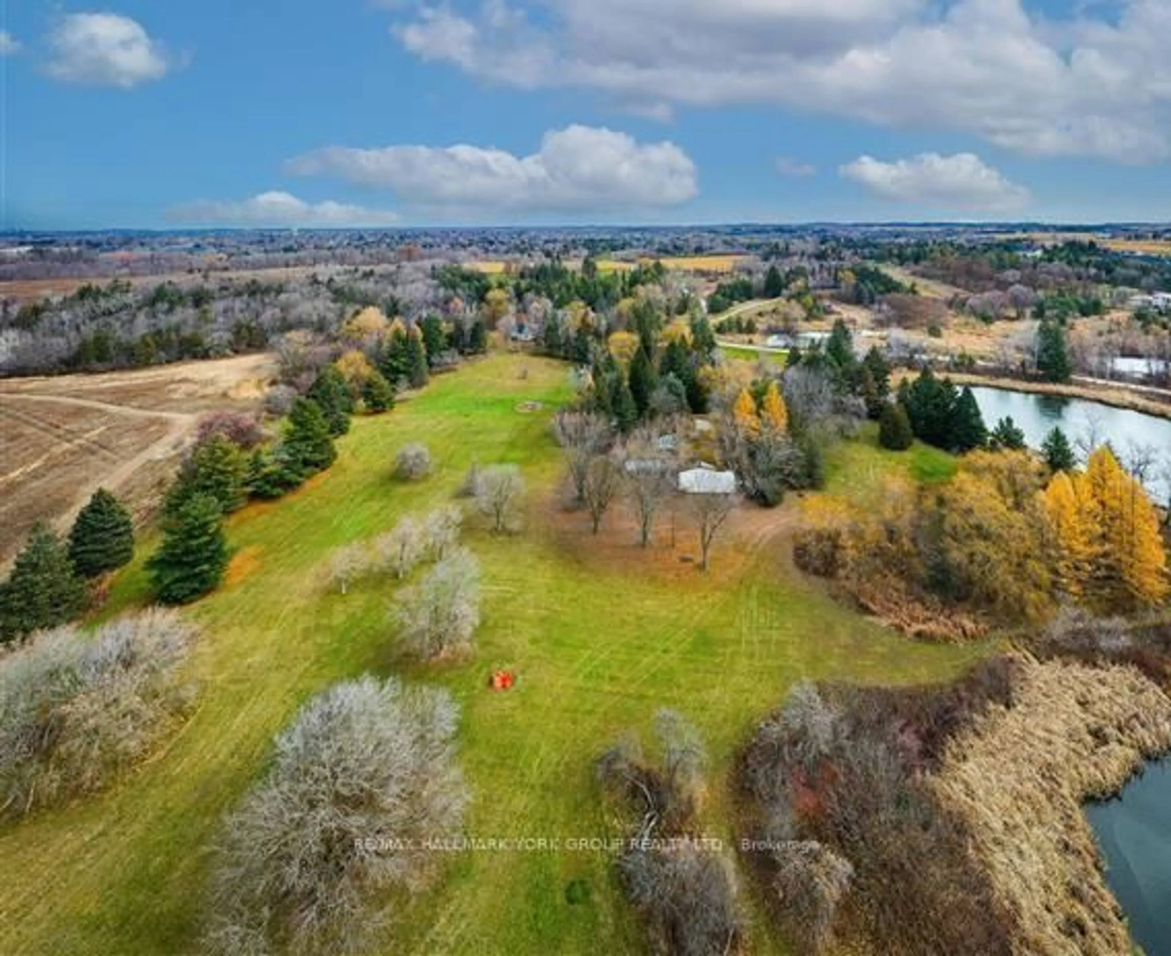 A pic from outside/outdoor area/front of a property/back of a property/a pic from drone, water/lake/river/ocean view for 250 South Summit Farm Rd, King Ontario L7B 1J8