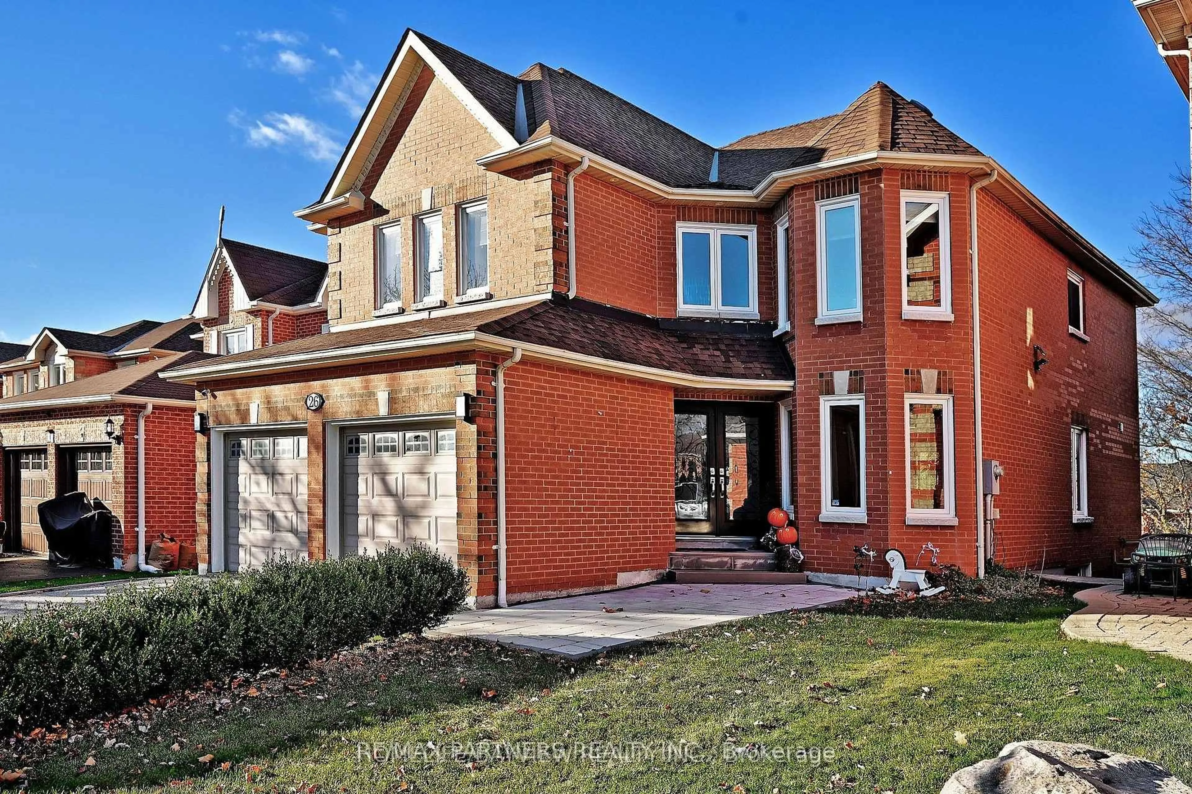Home with brick exterior material, street for 26 Sandfield Dr, Aurora Ontario L4G 6R7