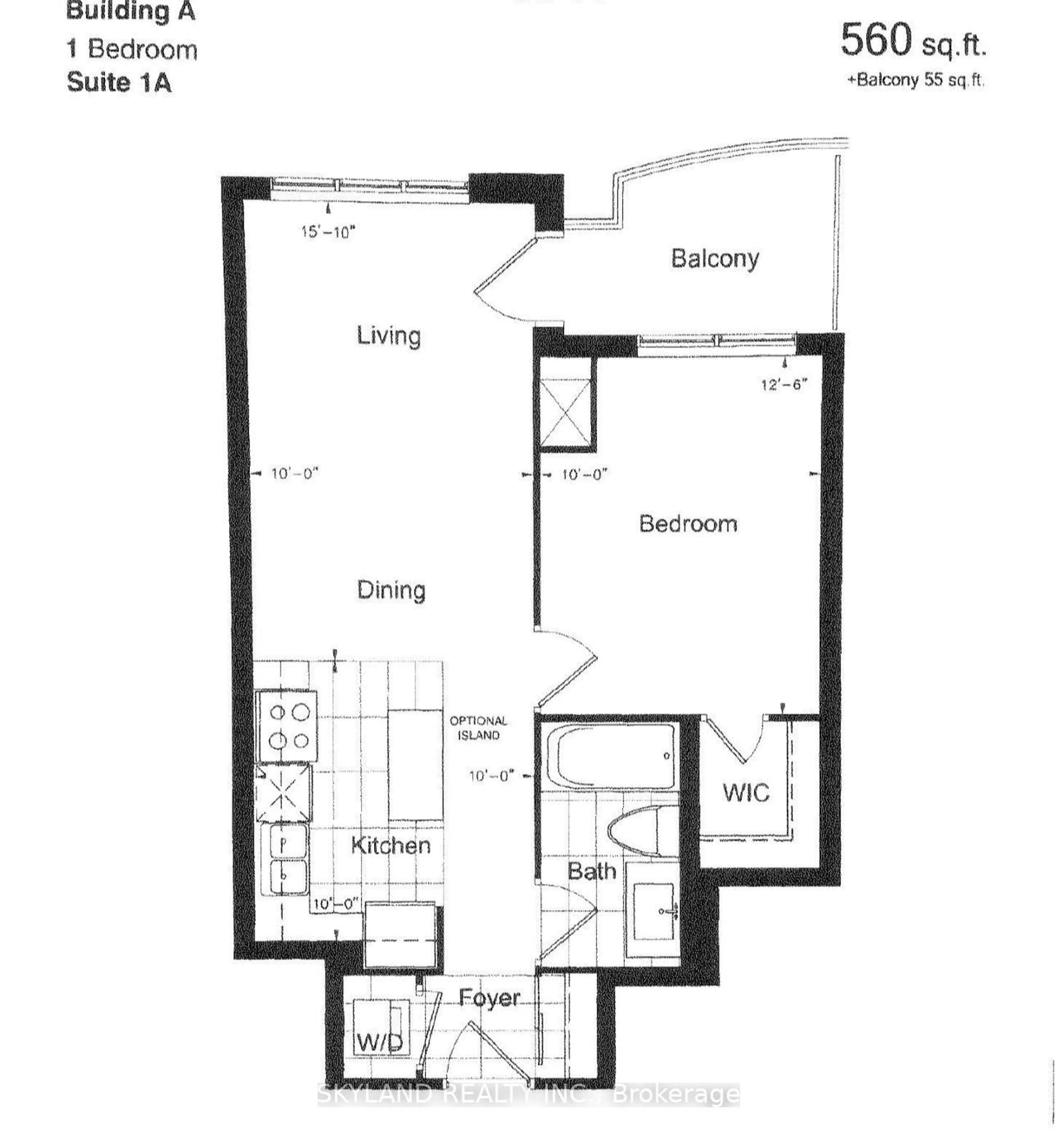 Floor plan for 8200 Birchmount Rd #1503, Markham Ontario L3R 9W1