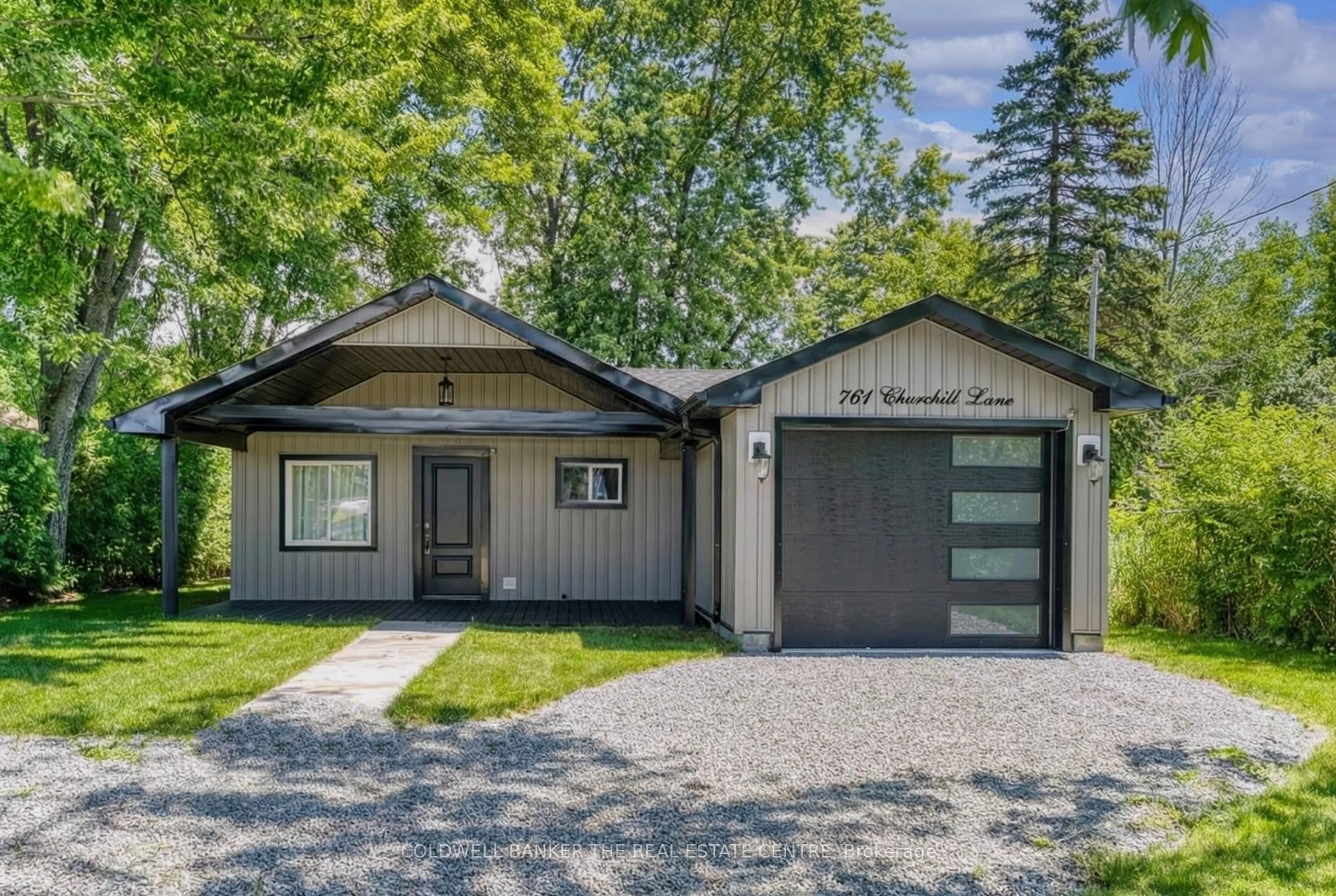 Home with vinyl exterior material, street for 761 CHURCHILL Lane, Georgina Ontario L0E 1S0