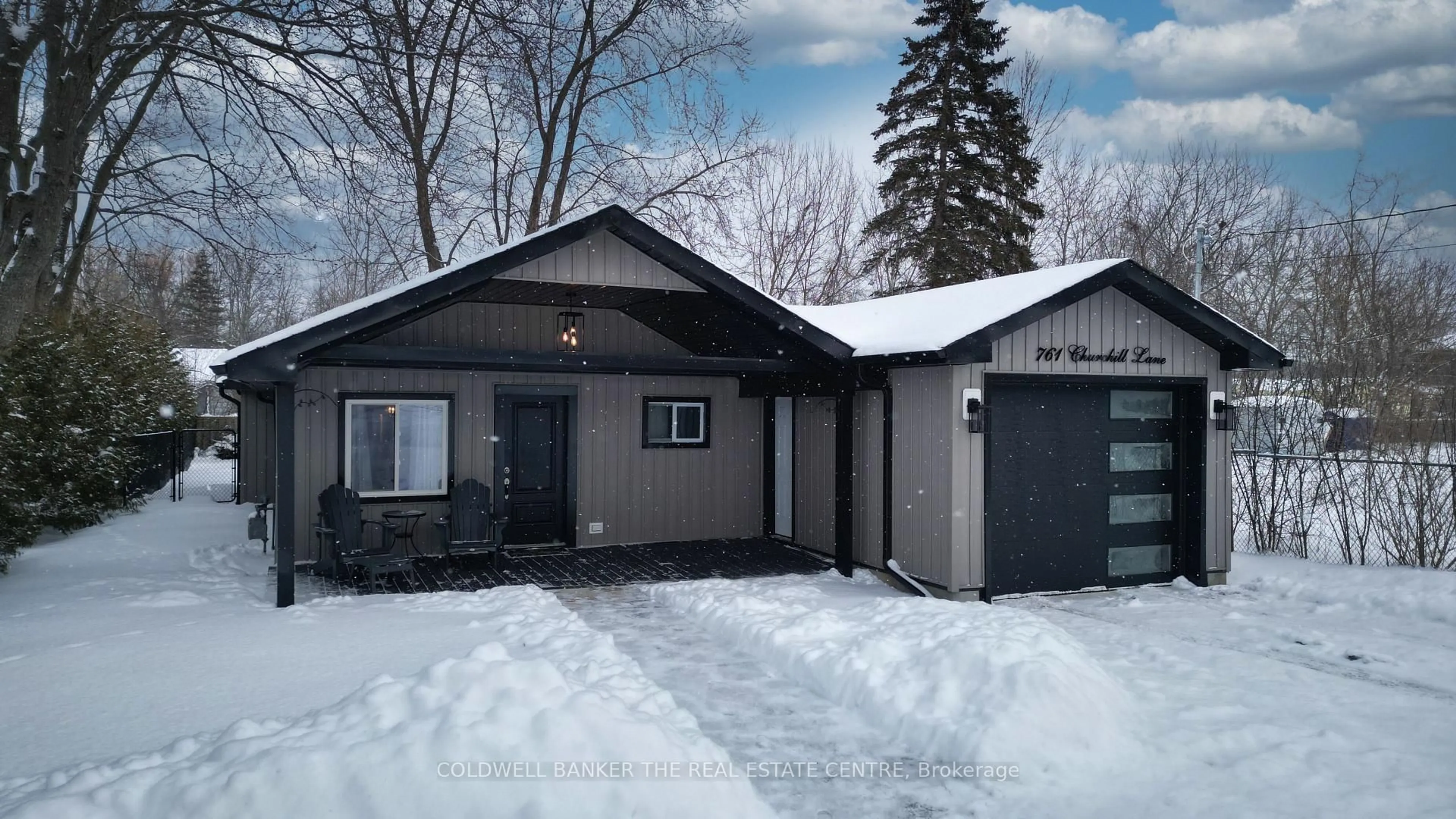 Home with vinyl exterior material, street for 761 CHURCHILL Lane, Georgina Ontario L0E 1S0