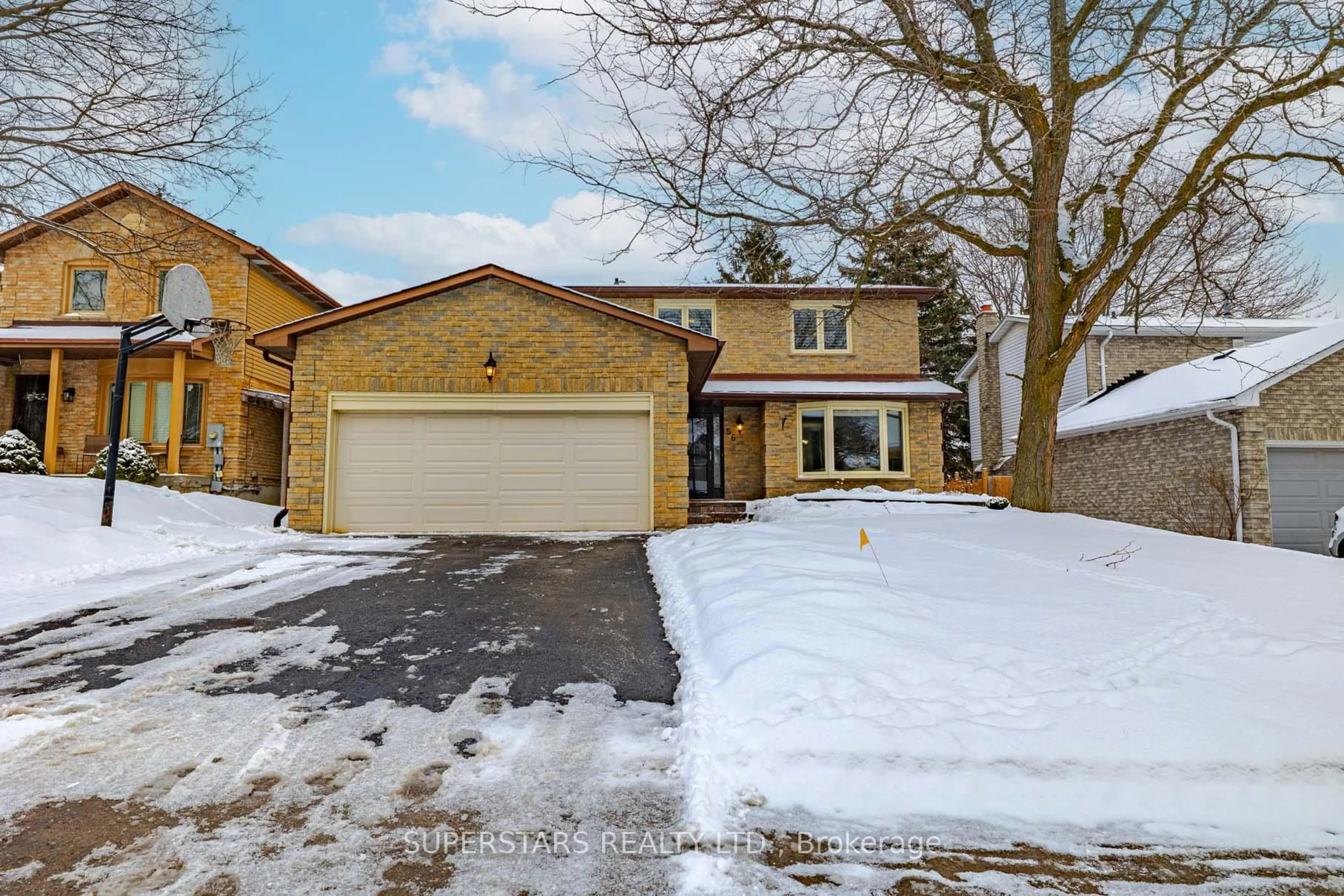 Home with brick exterior material, street for 56 Manning Cres, Newmarket Ontario L3Y 6H4