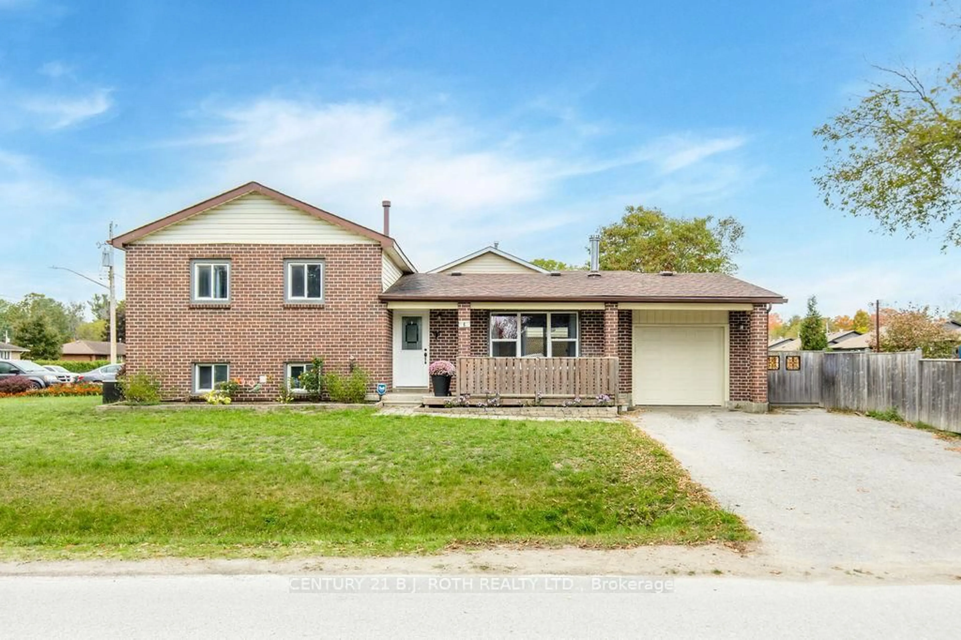 Home with brick exterior material, street for 6 Duckworth St, Essa Ontario L0M 1B0