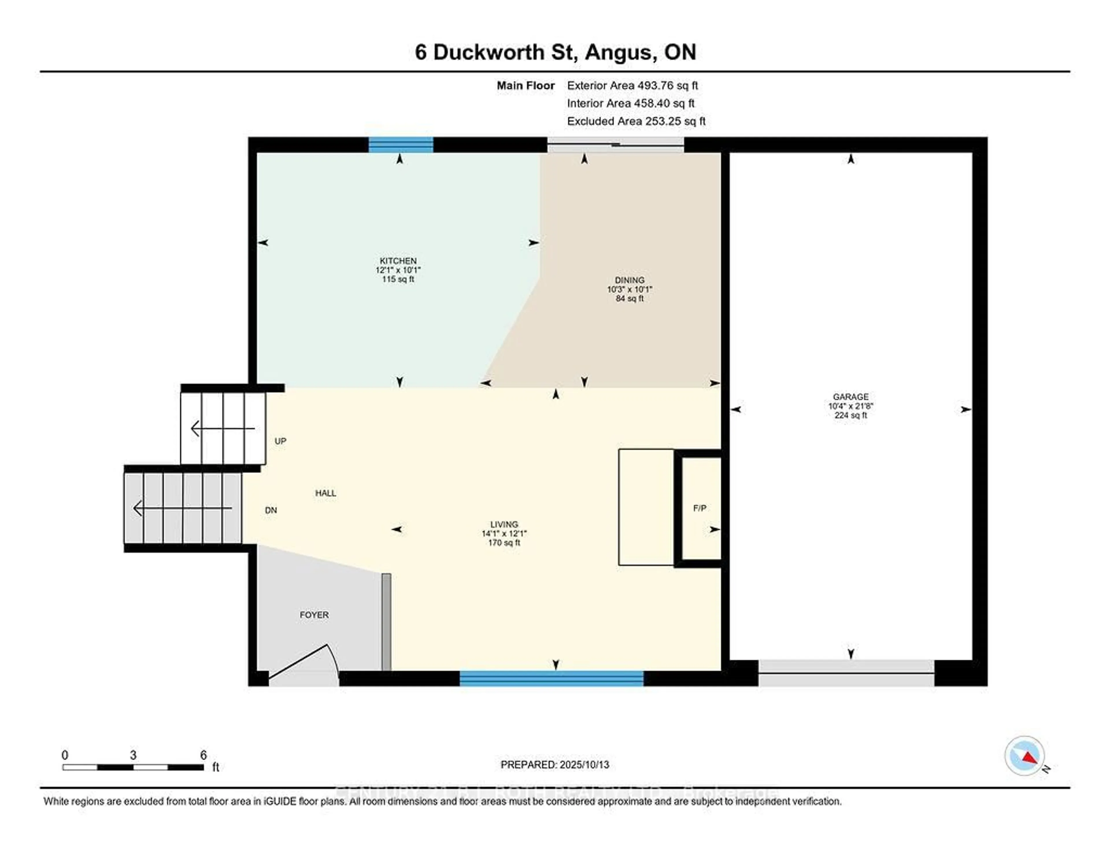 Floor plan for 6 Duckworth St, Essa Ontario L0M 1B0