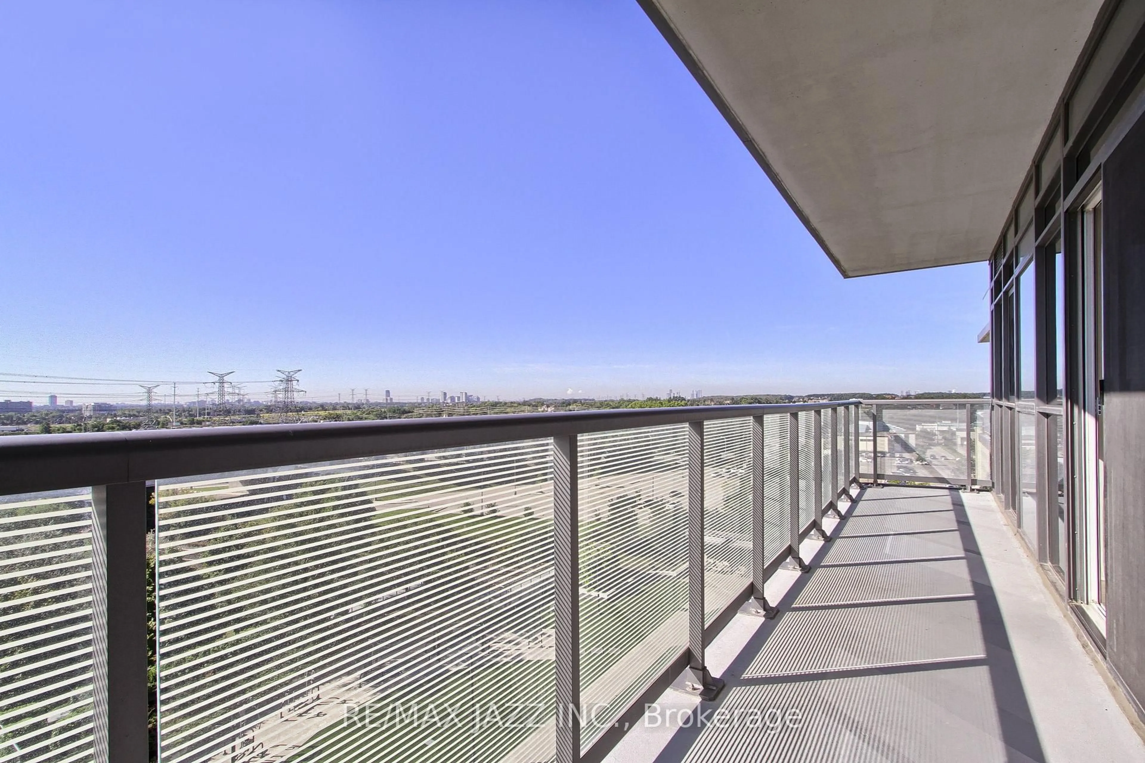 Balcony in the apartment, city buildings view from balcony for 55 Oneida Cres #703, Richmond Hill Ontario L4B 0E8