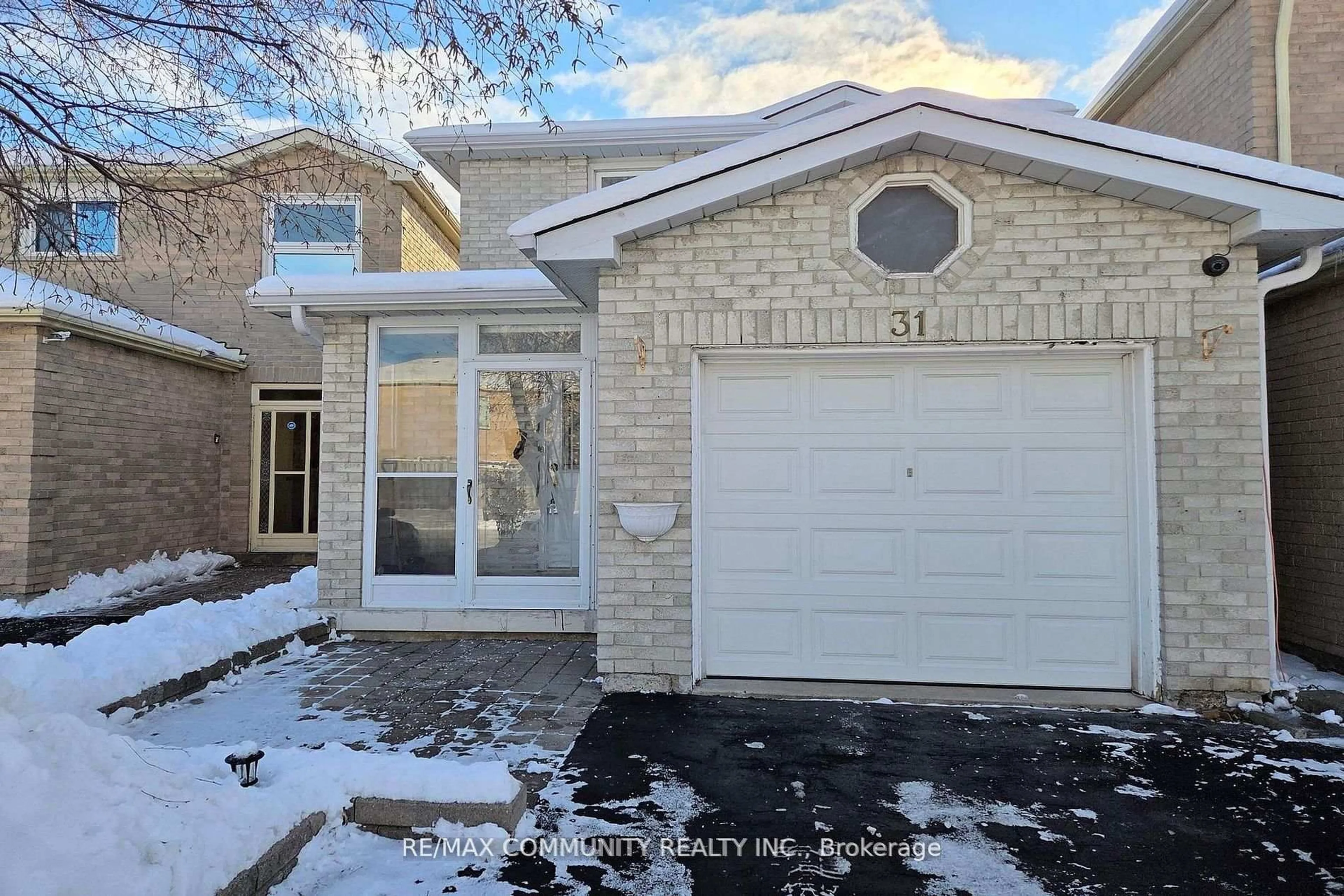 Home with brick exterior material, street for 31 Stather Cres, Markham Ontario L3S 1C9