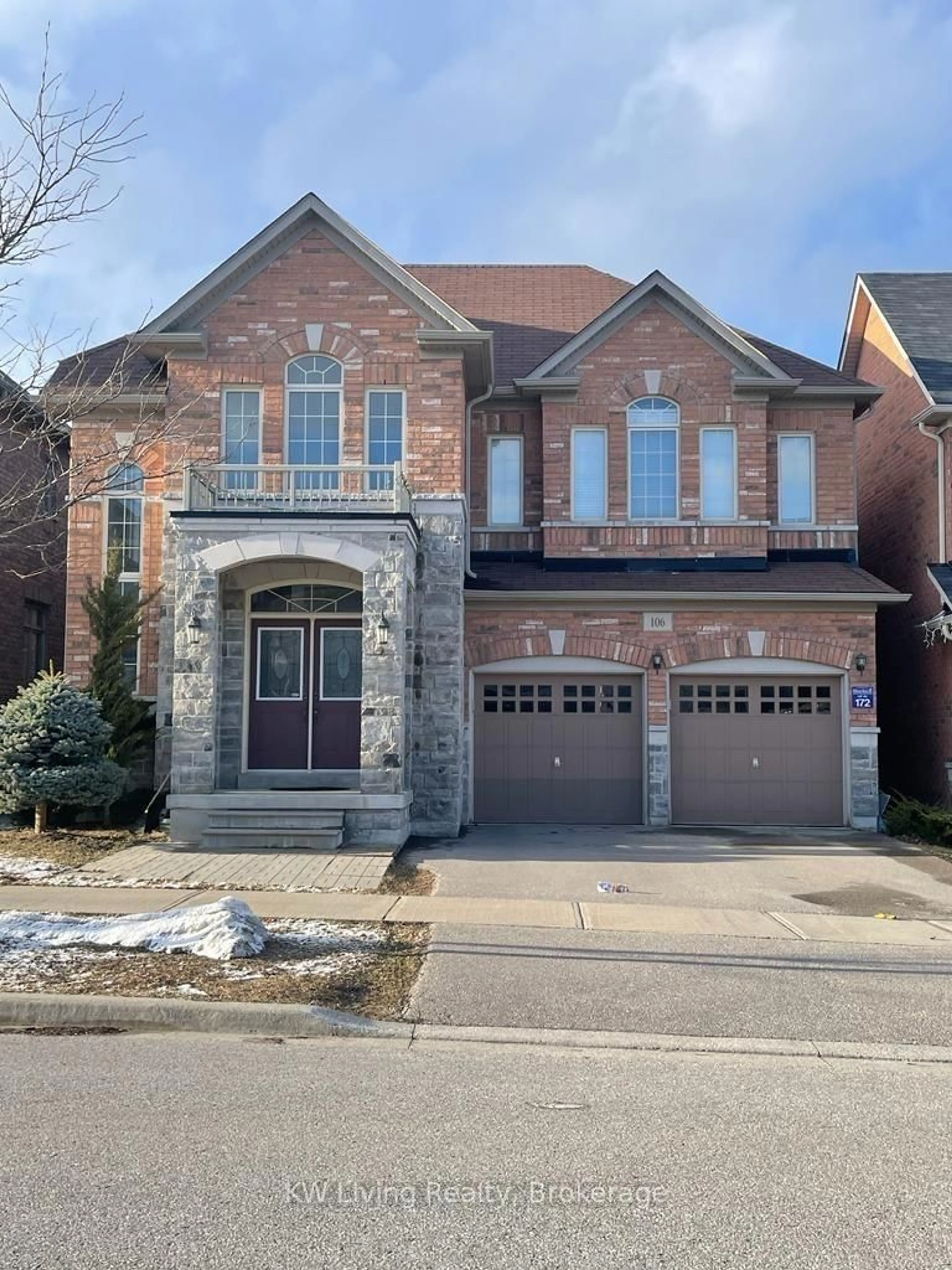 Home with brick exterior material, street for 106 Hua Du Ave, Markham Ontario L6C 0R2