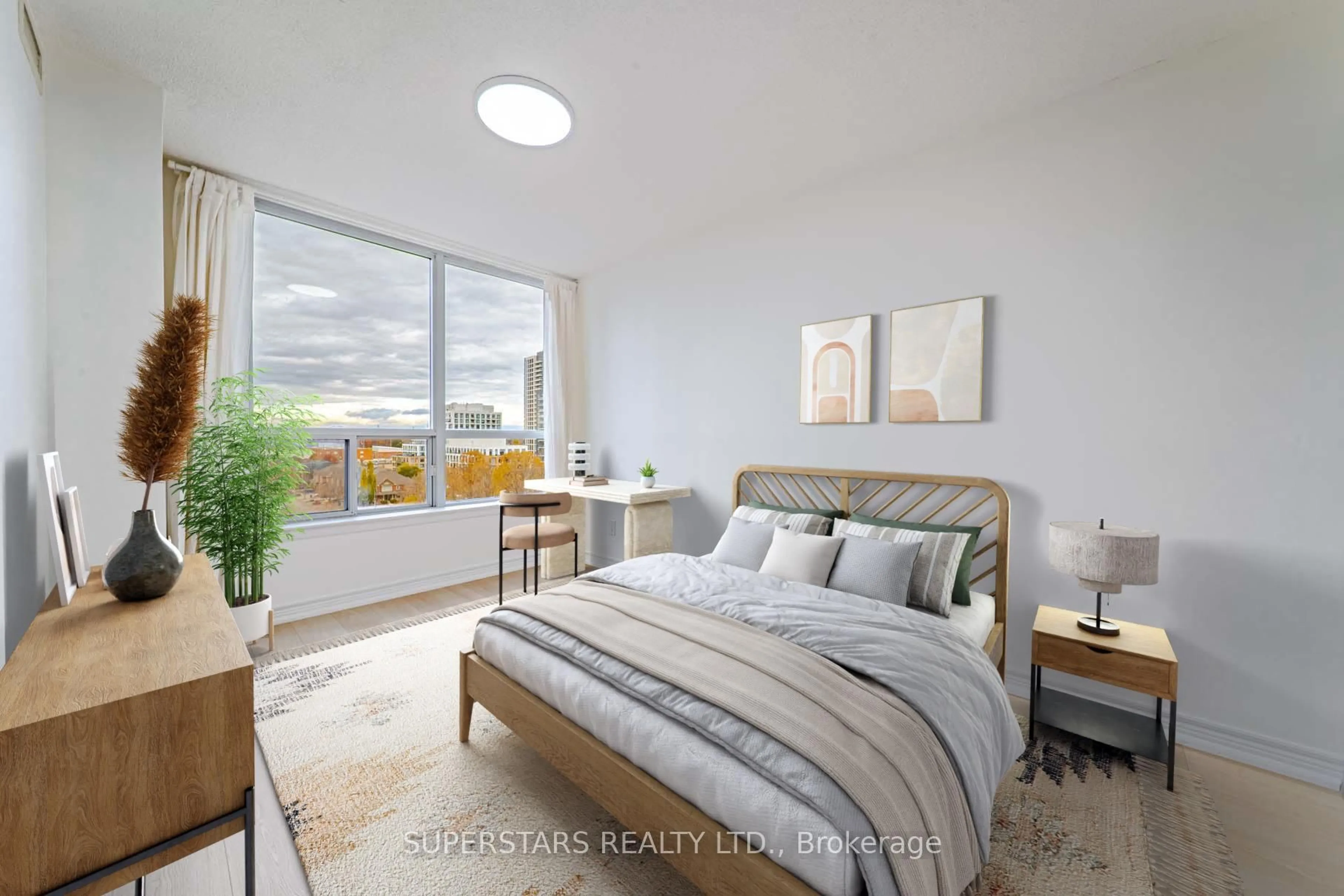 Bedroom with bed, unknown for 15 North Park Rd #806, Vaughan Ontario L4J 0C9