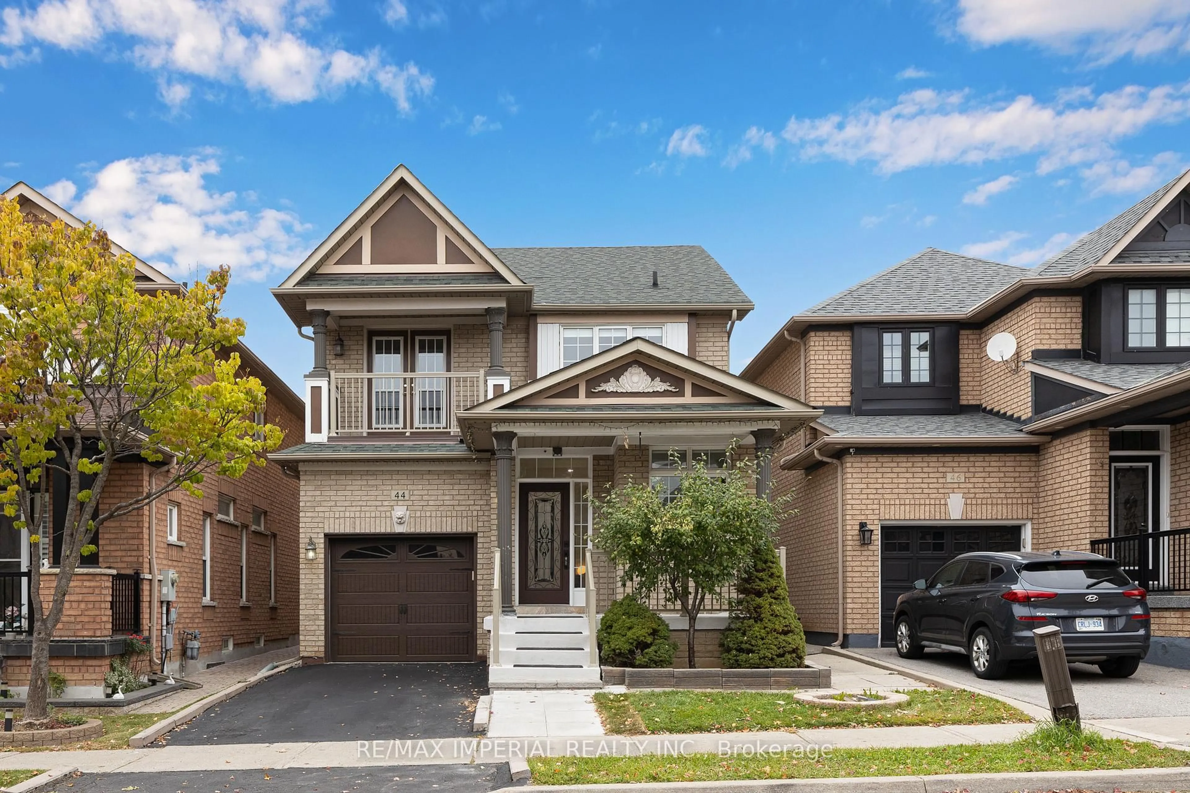 Home with brick exterior material, street for 44 Hawkview Blvd, Vaughan Ontario L4H 2E2