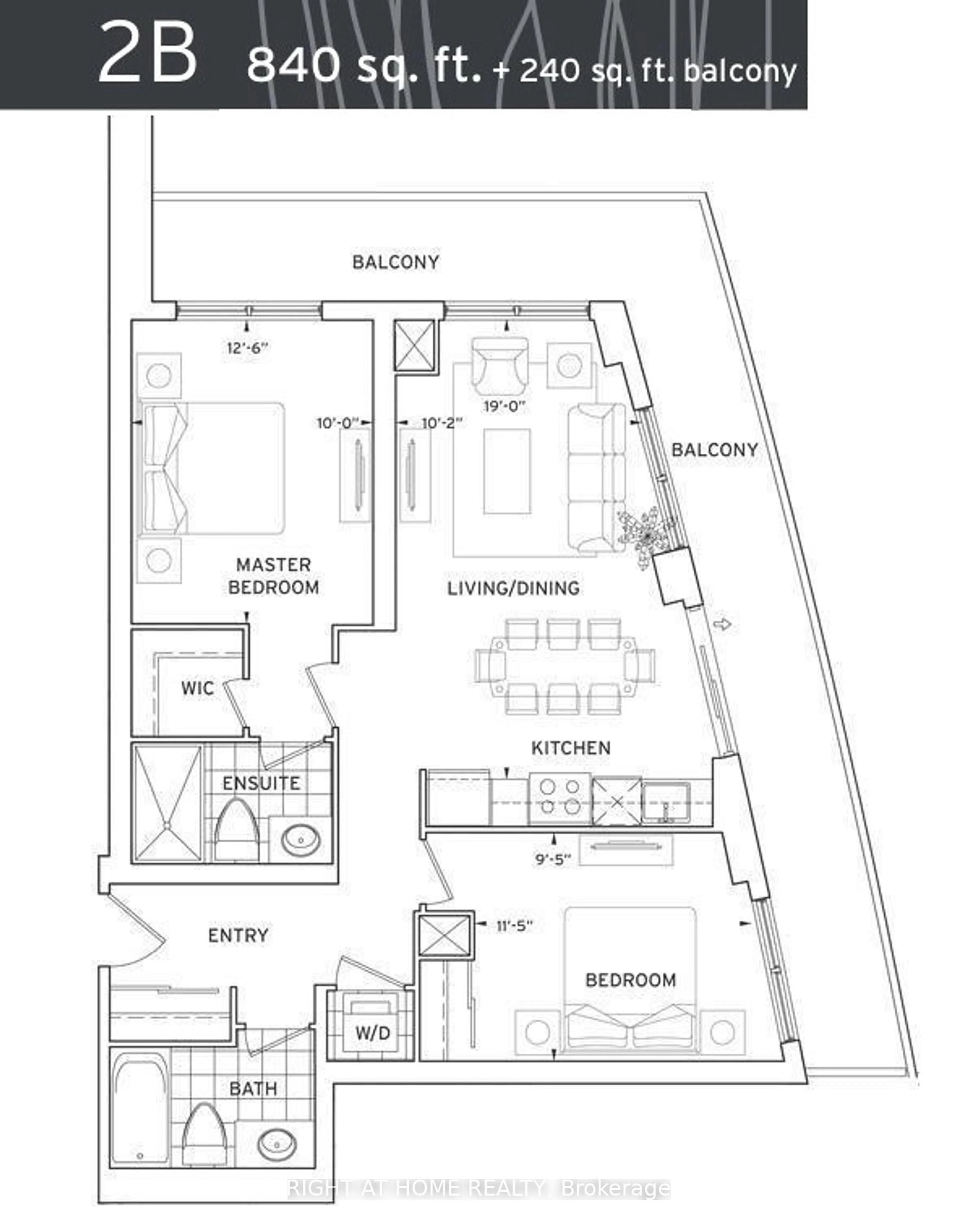 Floor plan for 3600 HWY 7 Rd #720, Vaughan Ontario L4L 0G7