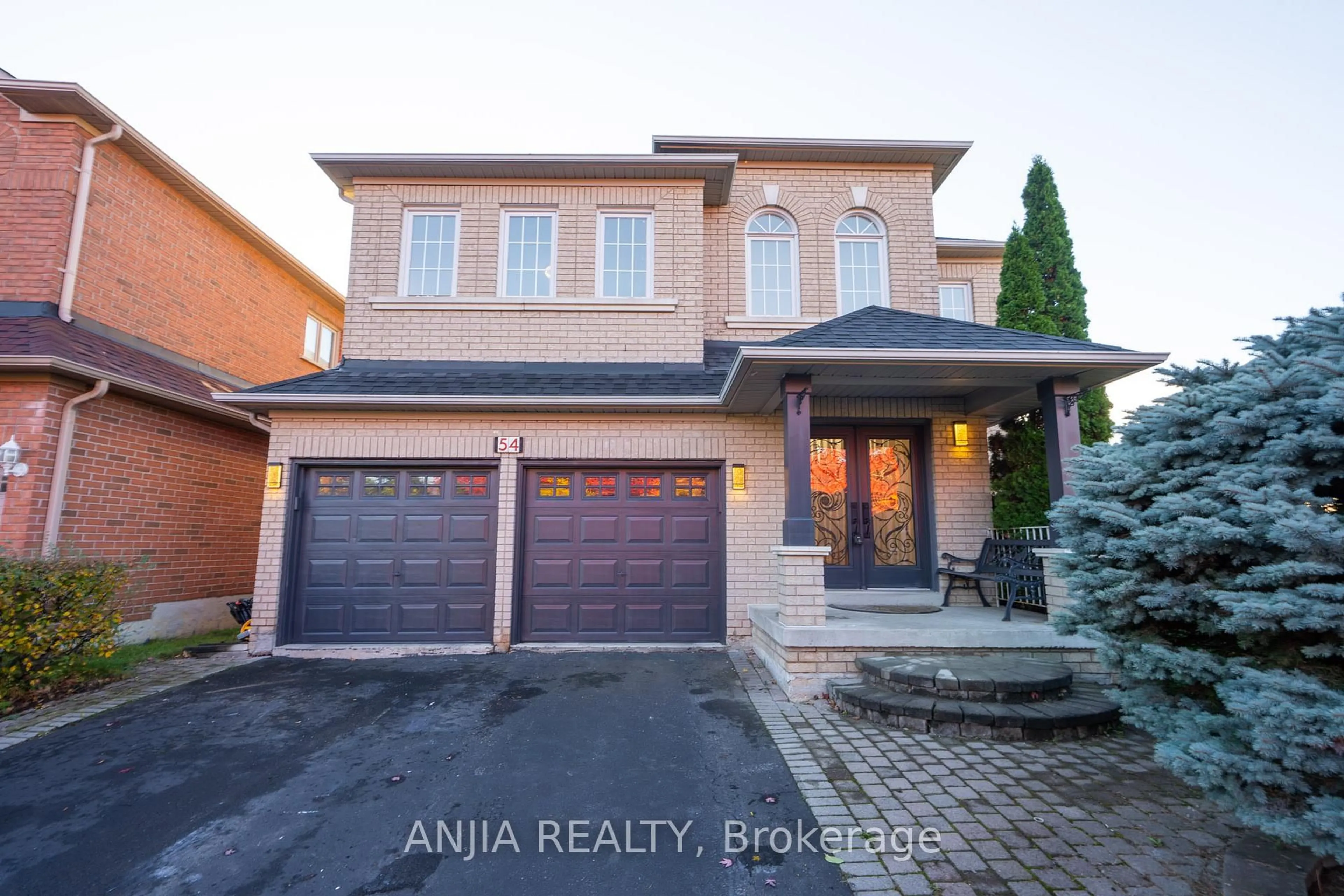 Home with brick exterior material, street for 54 Rouge Bank Dr, Markham Ontario L3S 4C7