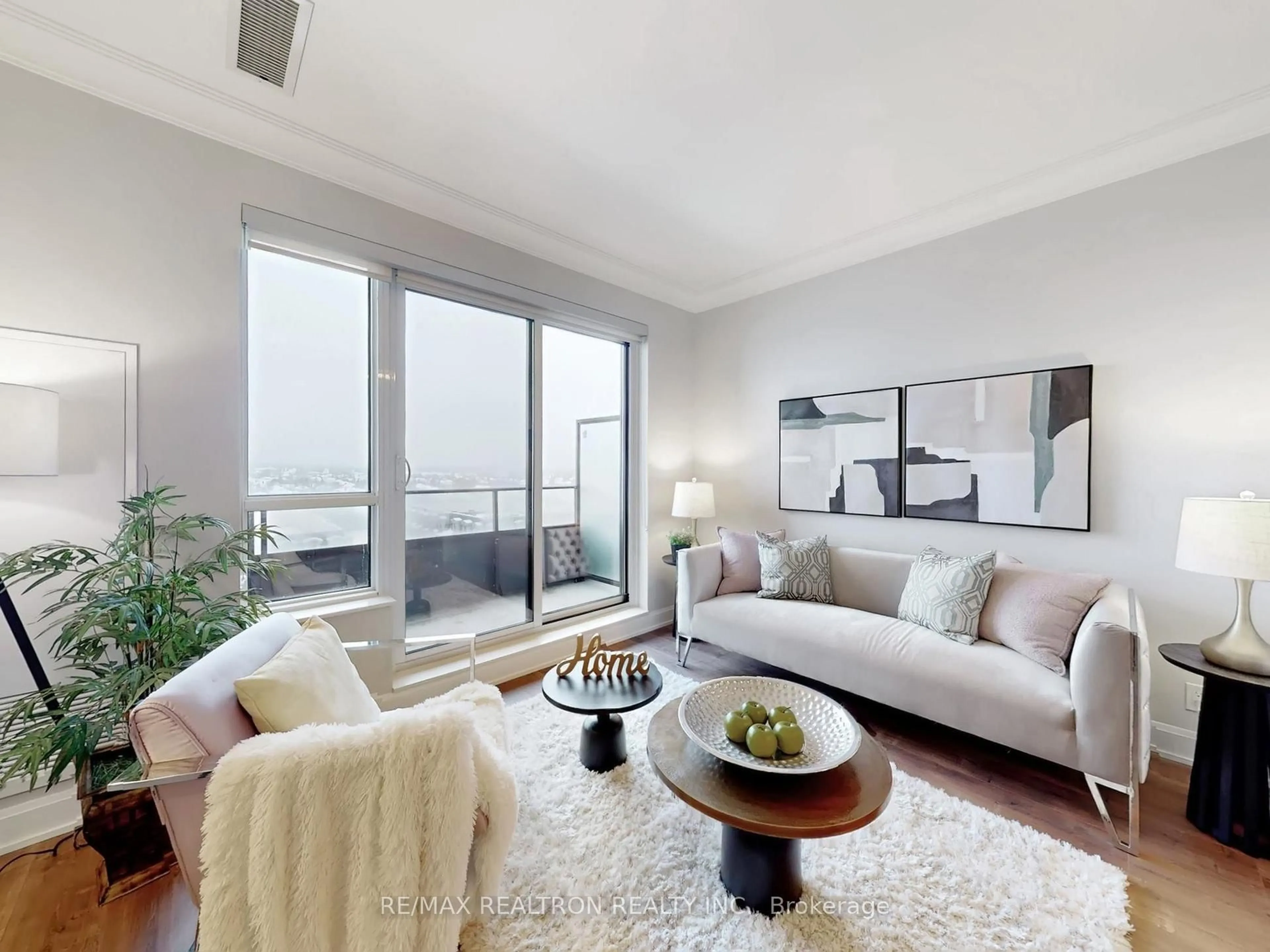 Living room with furniture, unknown for 38 Water Walk Dr #1010, Markham Ontario L3R 6M8