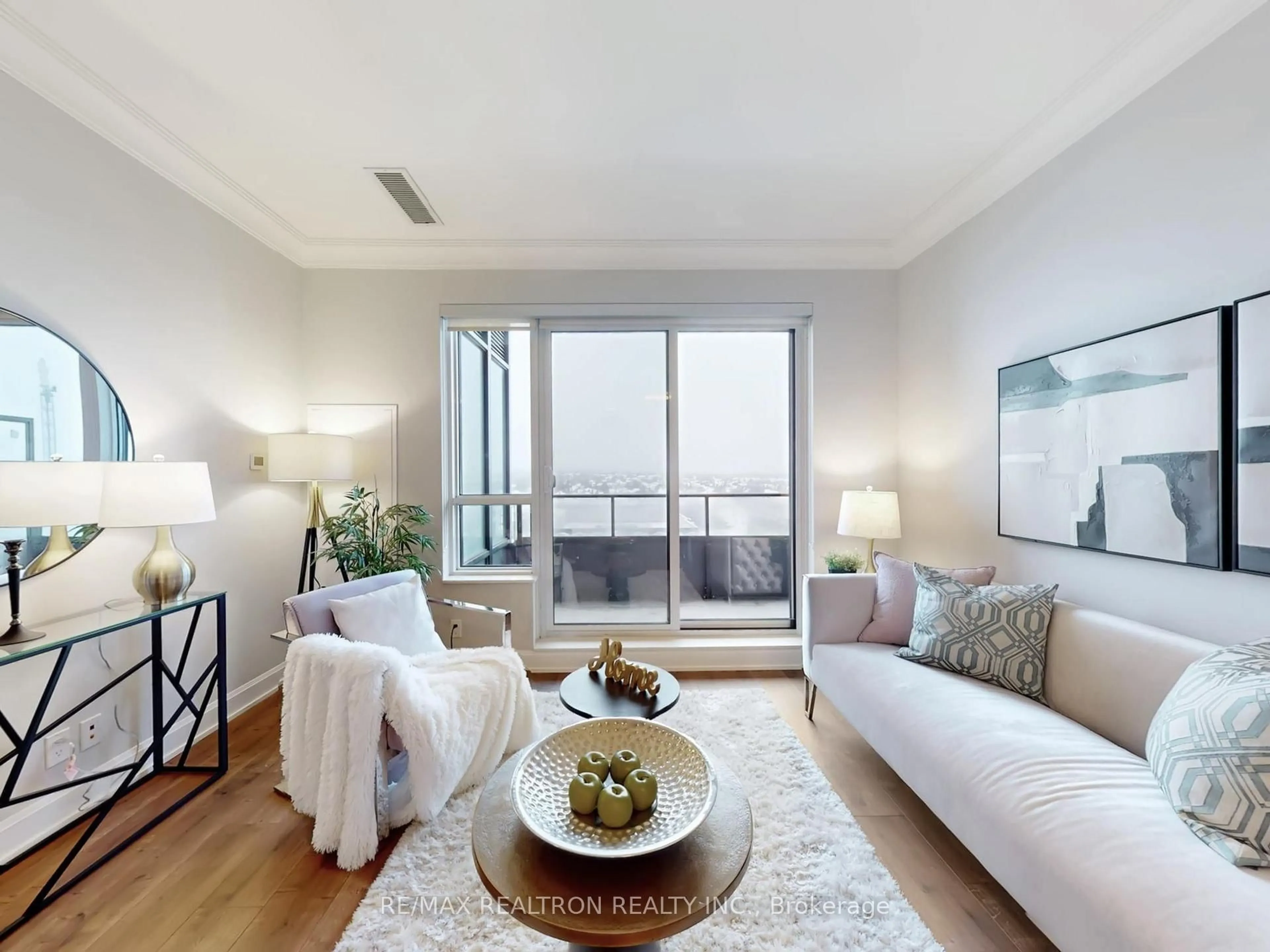 Living room with furniture, unknown for 38 Water Walk Dr #1010, Markham Ontario L3R 6M8