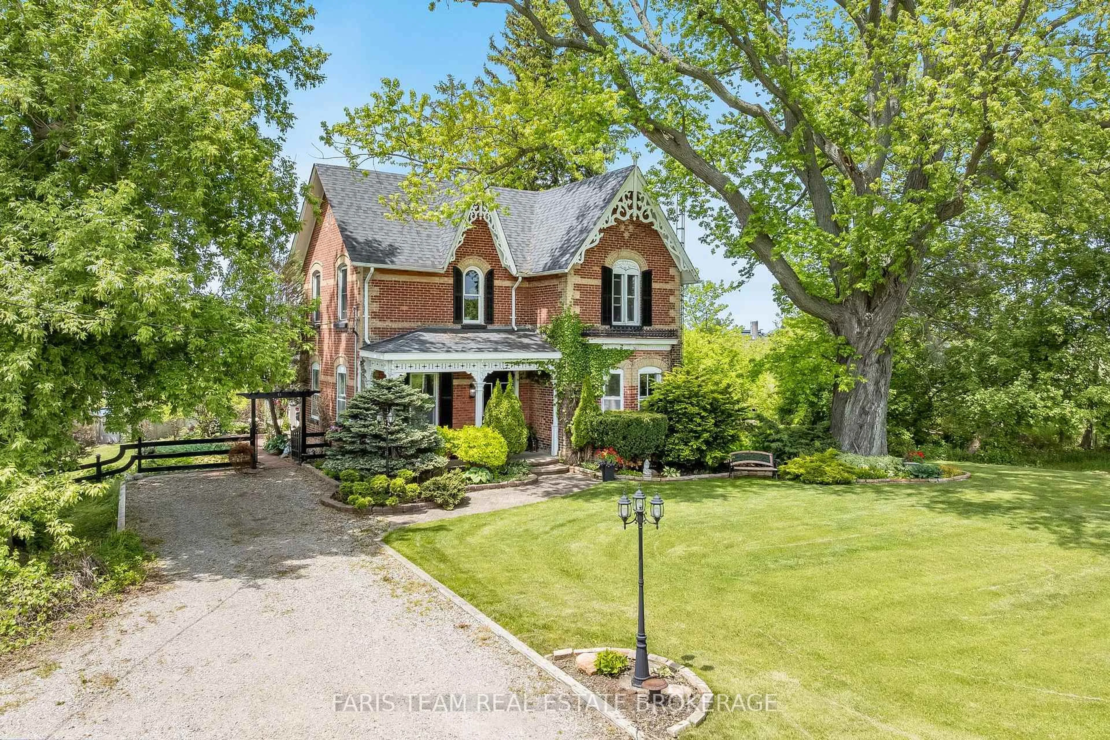 A pic from outside/outdoor area/front of a property/back of a property/a pic from drone, street for 5716 County Road 56, Essa Ontario L0L 1N0