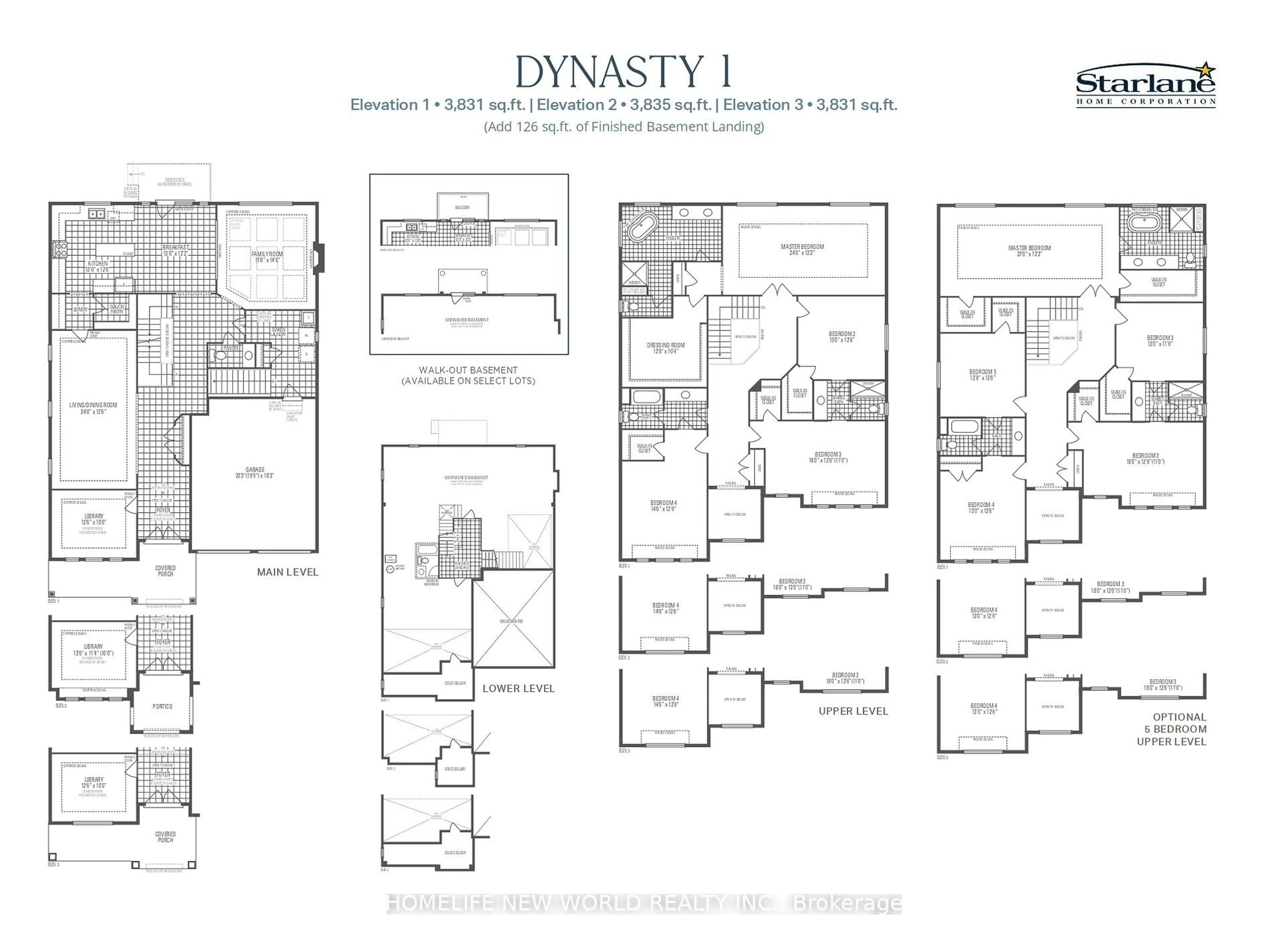 Floor plan for LOT28 Camden Crossing, Richmond Hill Ontario L4E 3R4