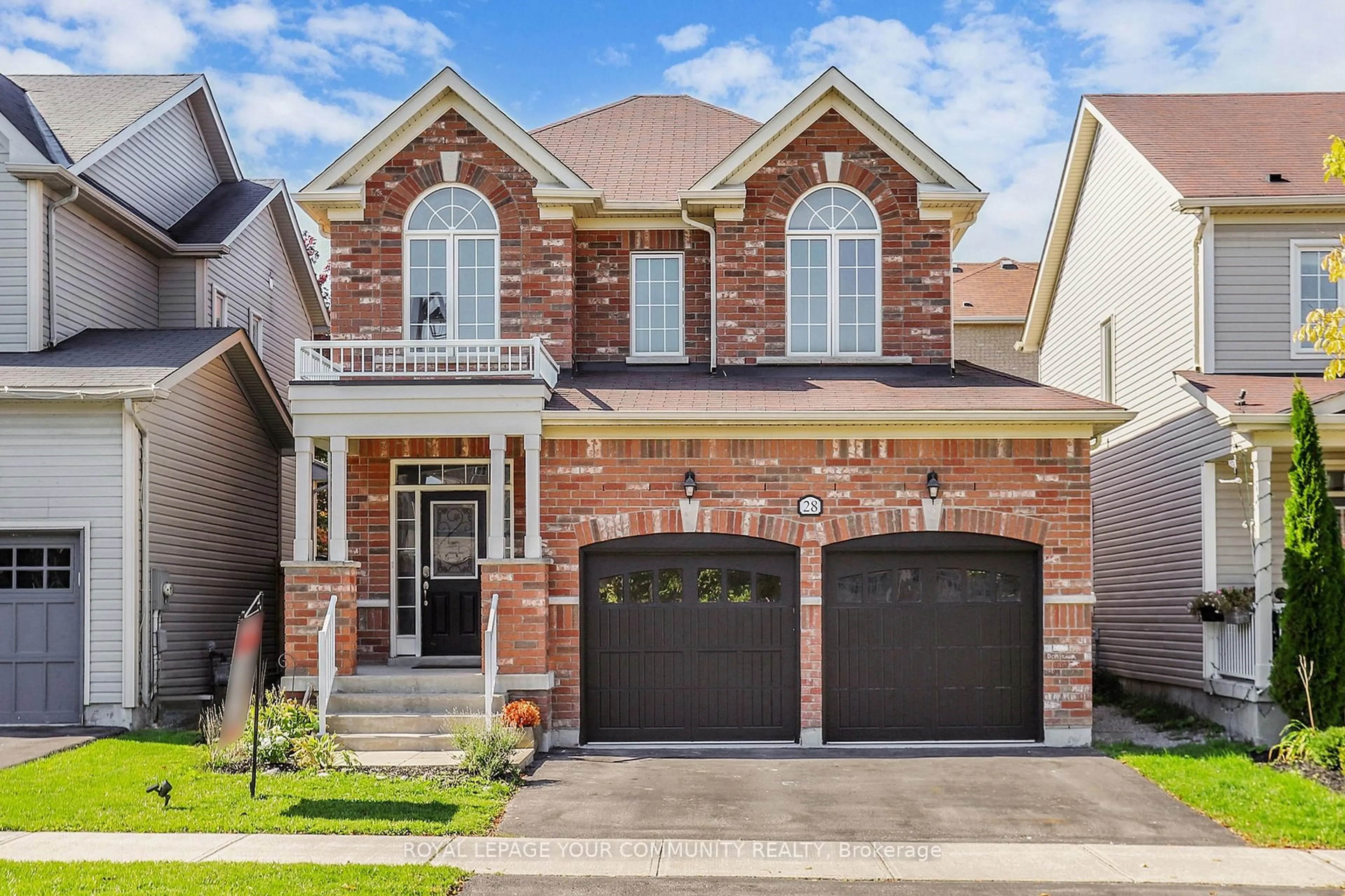 Home with brick exterior material, street for 28 Fred Mason St, Georgina Ontario L4P 0B2