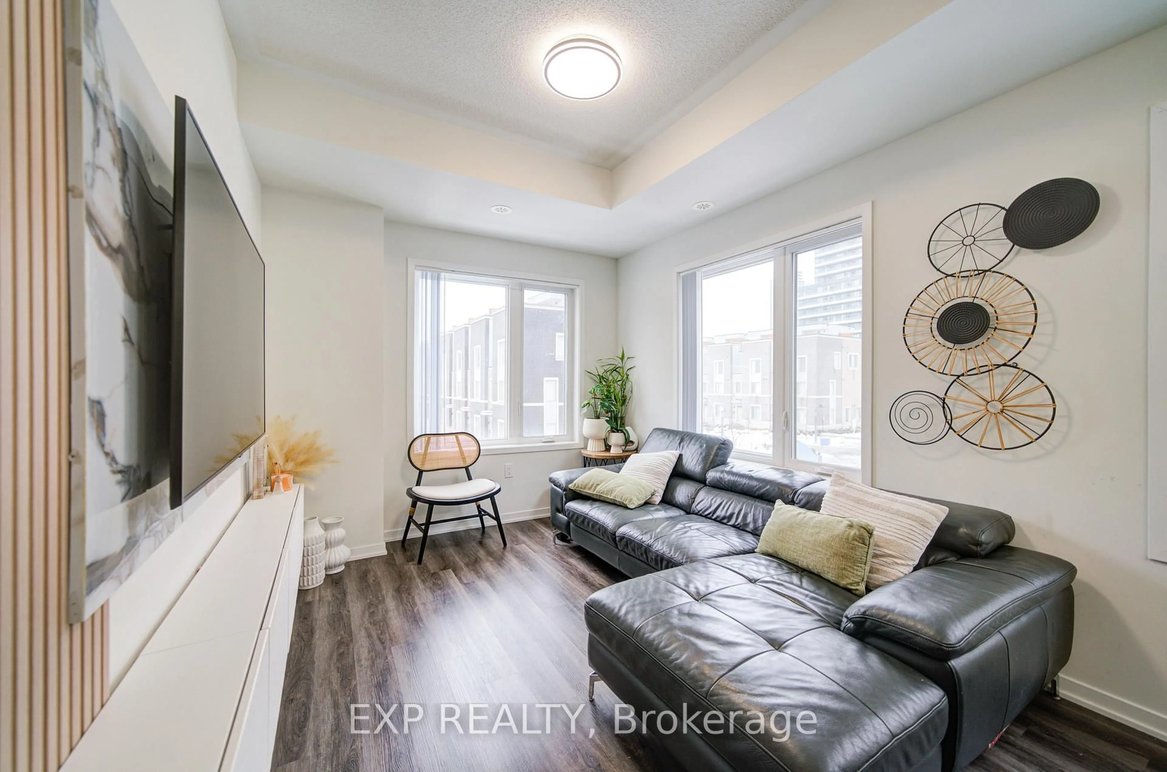 Living room with furniture, unknown for 131 Honeycrisp Cres #TH210, Vaughan Ontario L4K 0N7