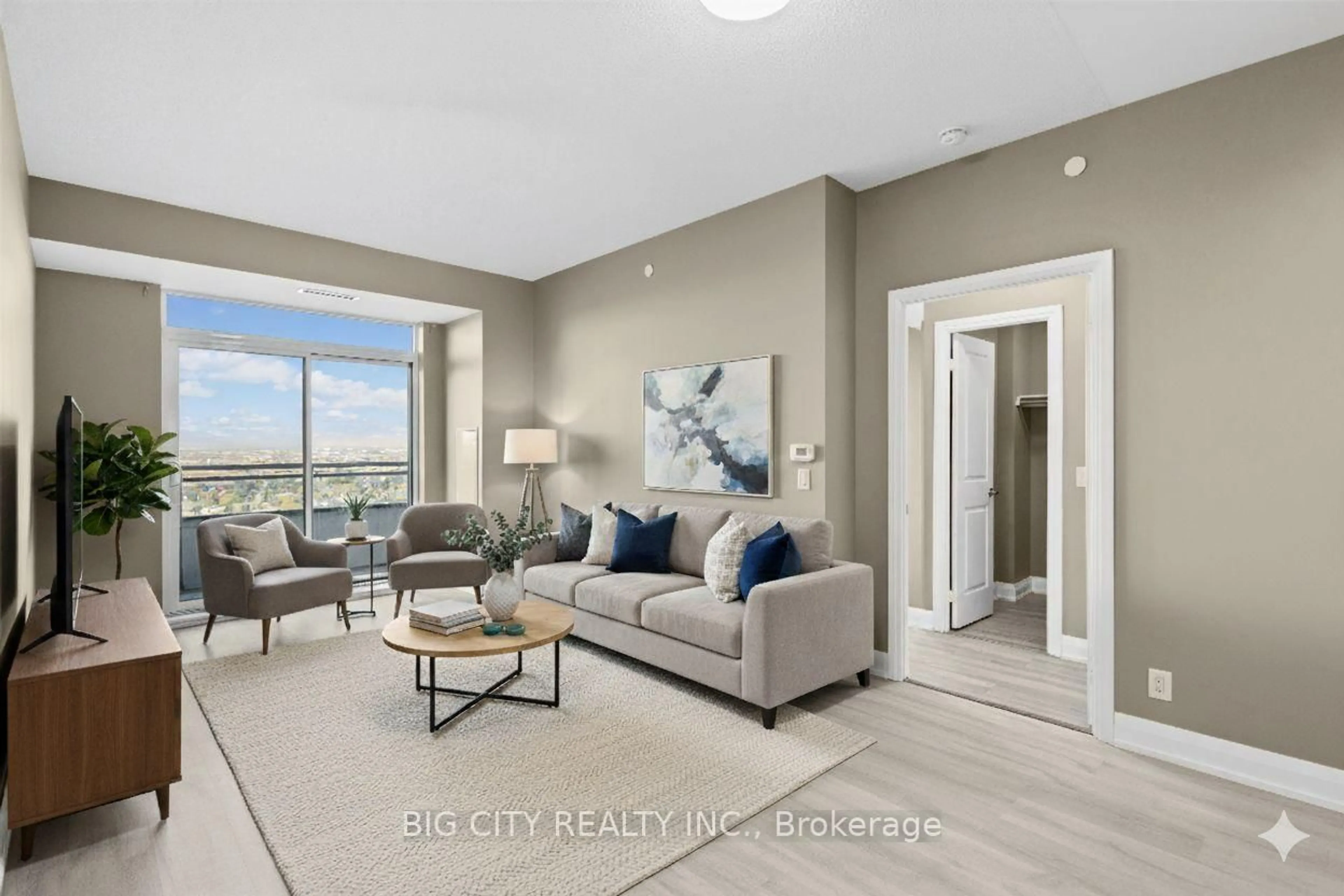 Living room with furniture, unknown for 7890 Bathurst St #2210, Vaughan Ontario L4J 0J8