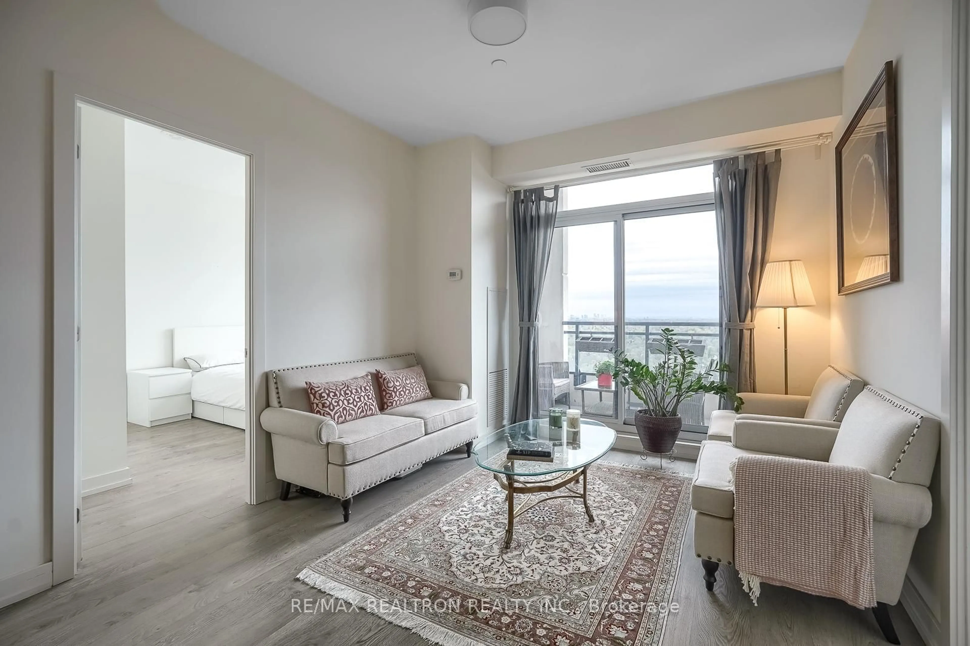 Living room with furniture, unknown for 1 Grandview Ave #2707, Markham Ontario L3T 0G7