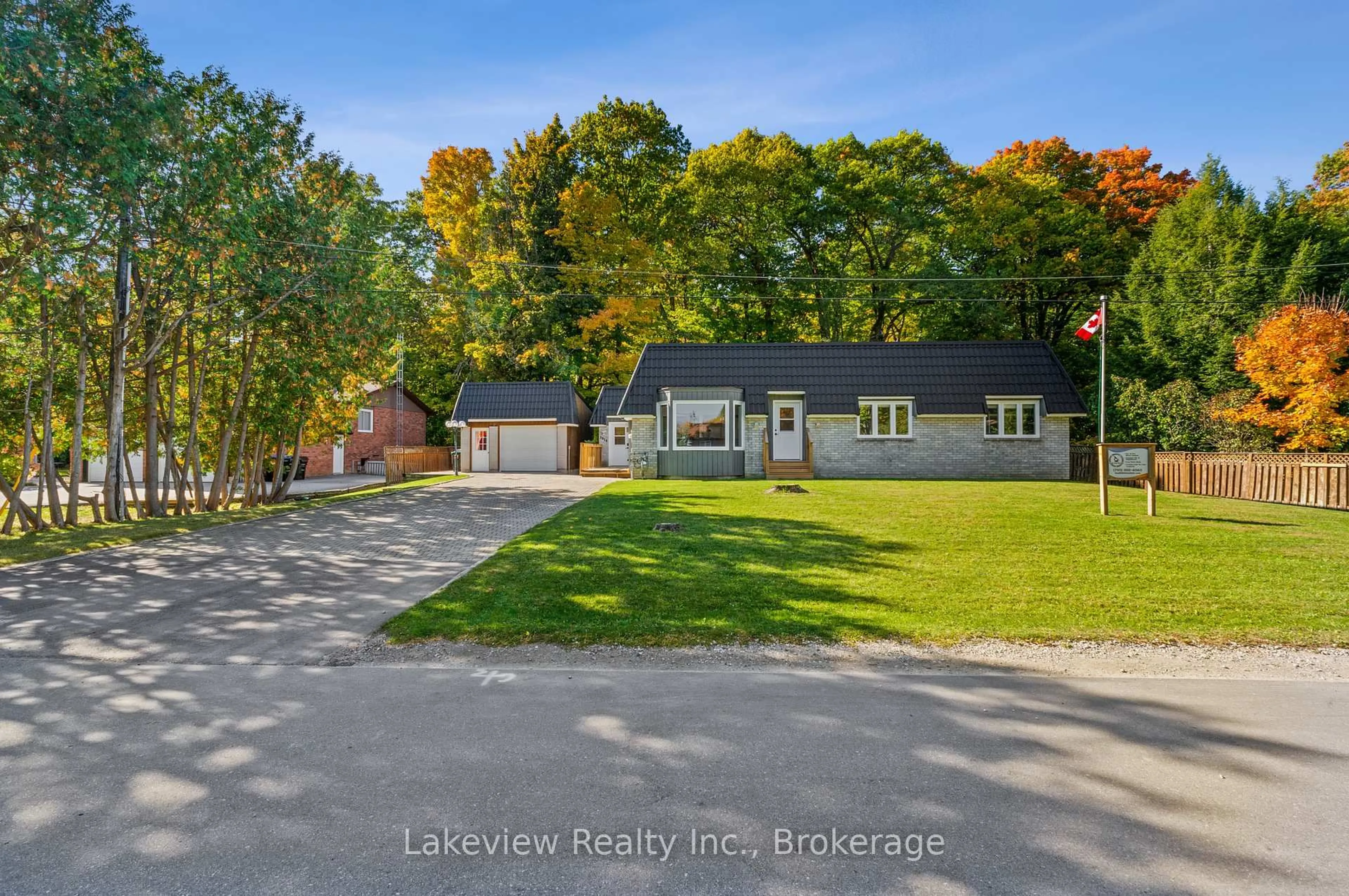 A pic from outside/outdoor area/front of a property/back of a property/a pic from drone, water/lake/river/ocean view for 3914 ROSEMARY Lane, Innisfil Ontario L9S 2L6