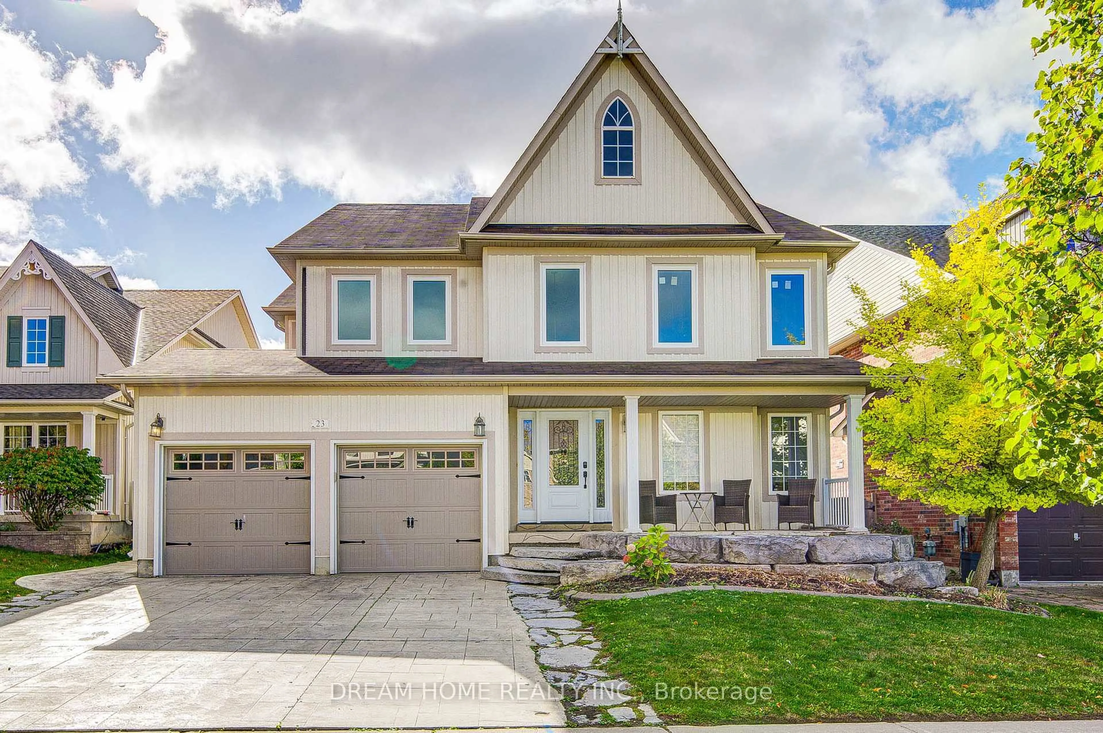 Home with brick exterior material, street for 23 Viscount Way, East Gwillimbury Ontario L0G 1M0