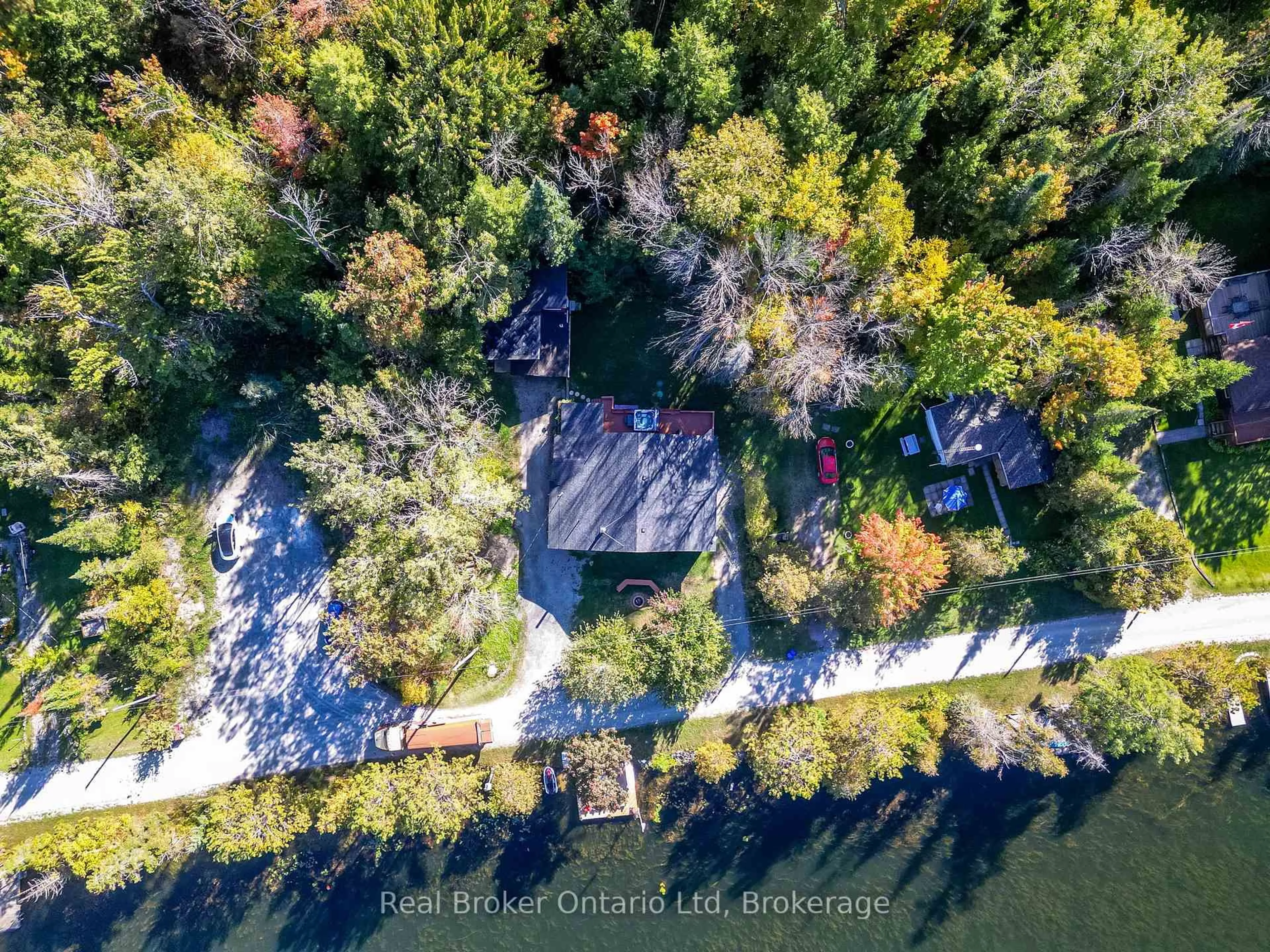 A pic from outside/outdoor area/front of a property/back of a property/a pic from drone, water/lake/river/ocean view for 68 Talbot Dr, Brock Ontario L0K 1A0