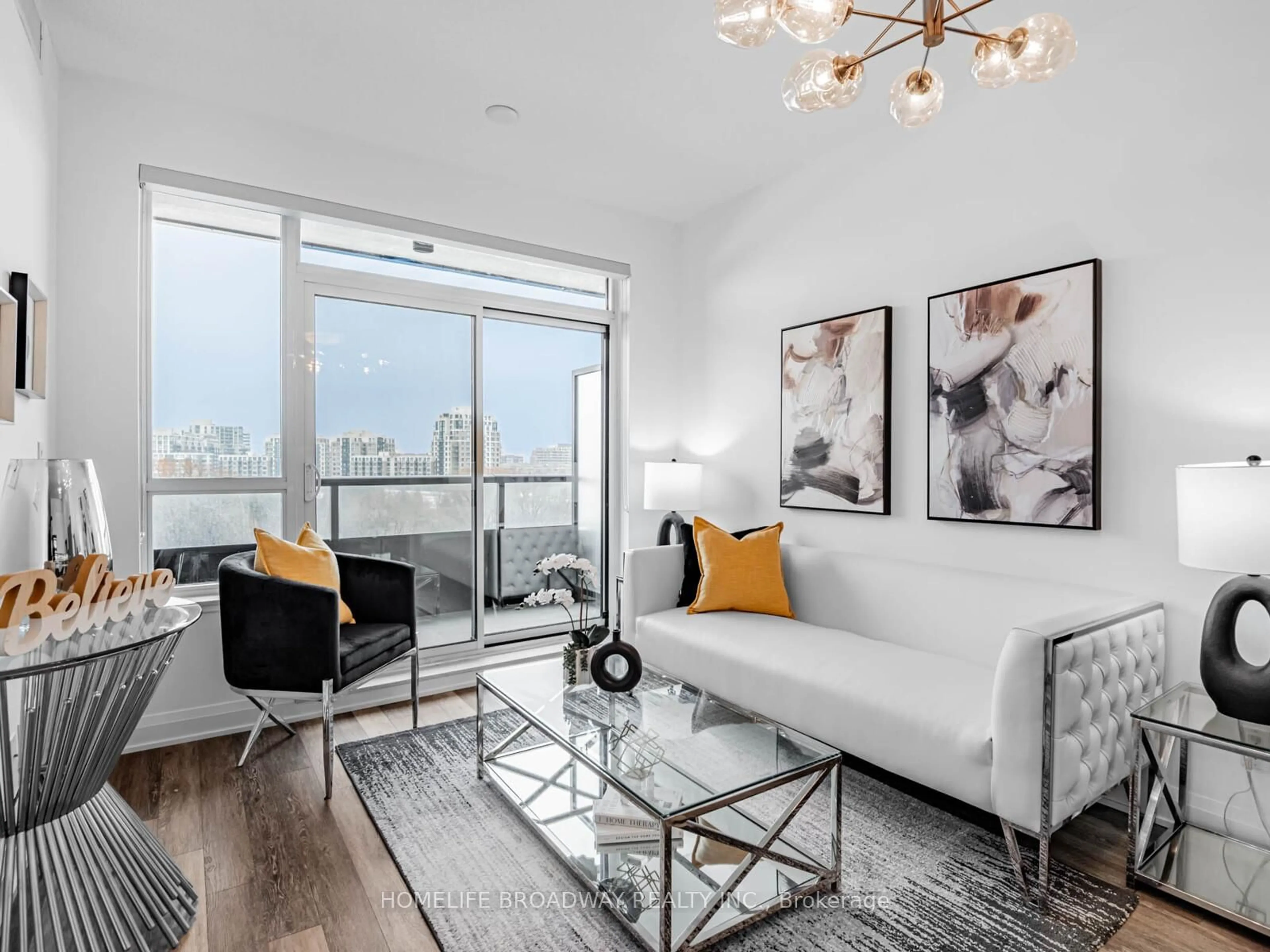 Living room with furniture, unknown for 15 Water Walk Dr #720, Markham Ontario L6G 0G2