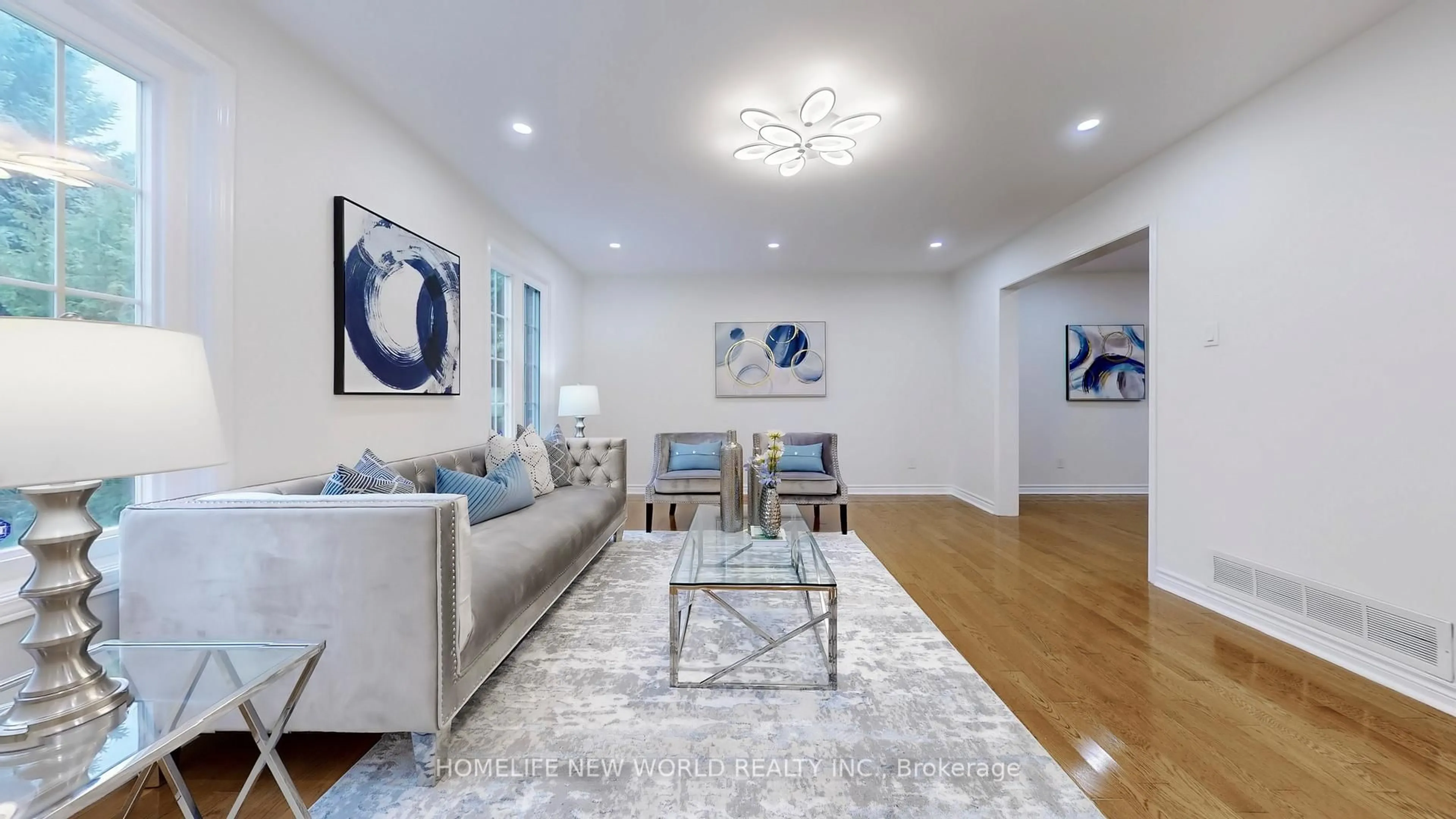 Living room with furniture, unknown for 3 Athens Dr, Markham Ontario L3R 0C4