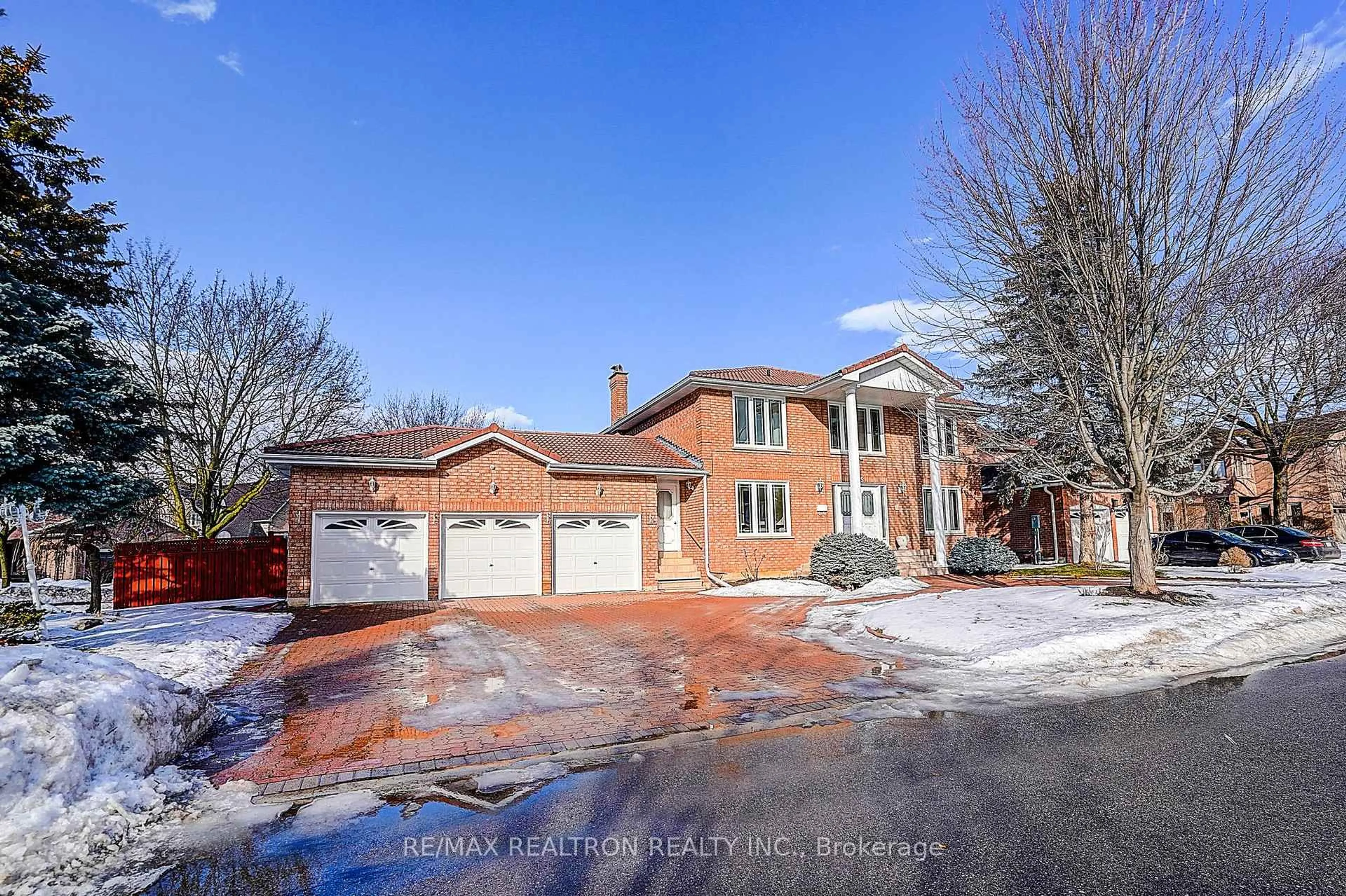 Home with brick exterior material, street for 45 Aitken Circ, Markham Ontario L3R 7L3