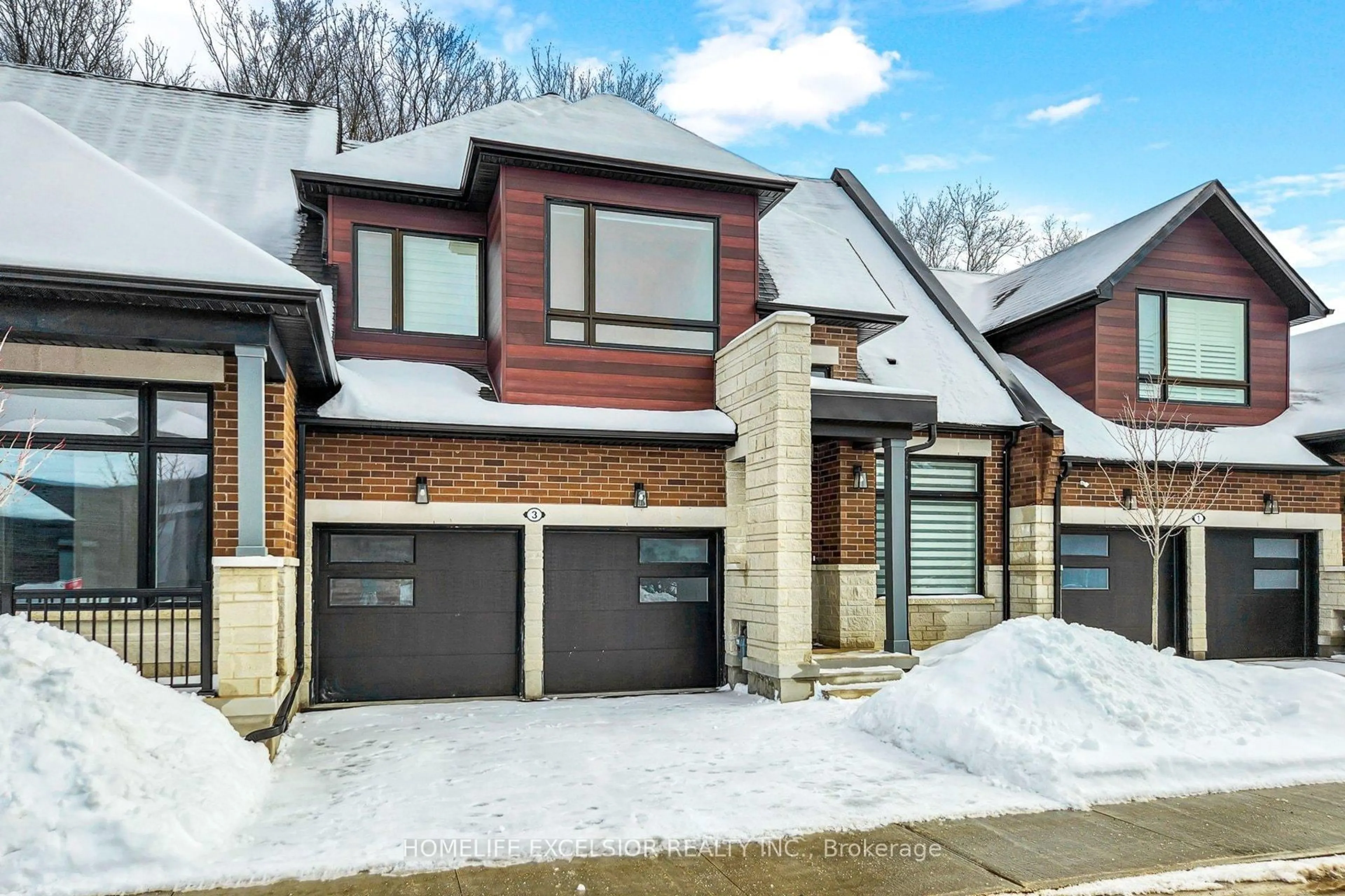 Home with brick exterior material, street for 3 Vern Robertson Gate, Uxbridge Ontario L9P 0R9