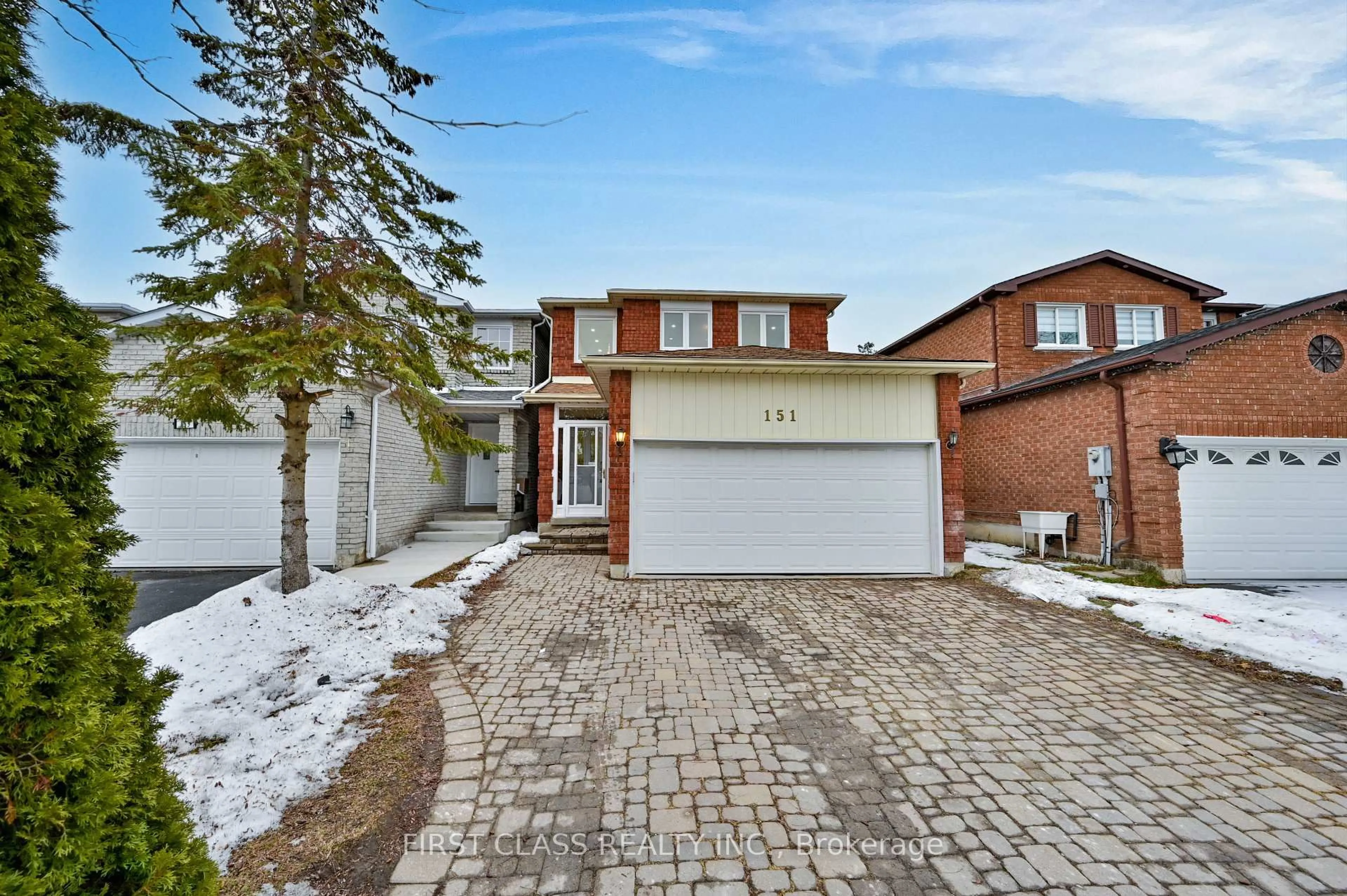 Home with brick exterior material, street for 151 Stather Cres, Markham Ontario L3S 2X2