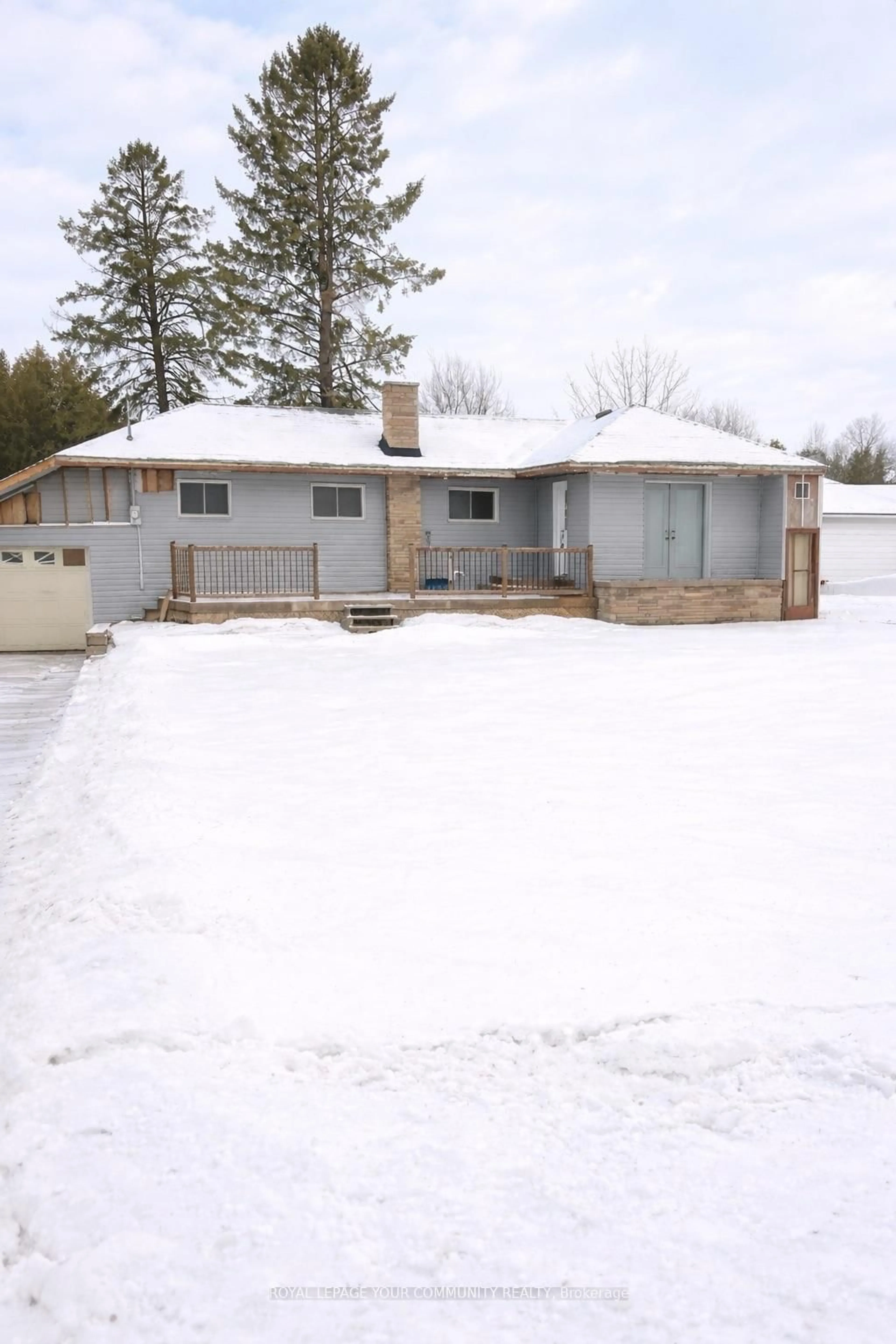Home with vinyl exterior material, street for 11 Concession 14 Rd, Brock Ontario L0E 1E0