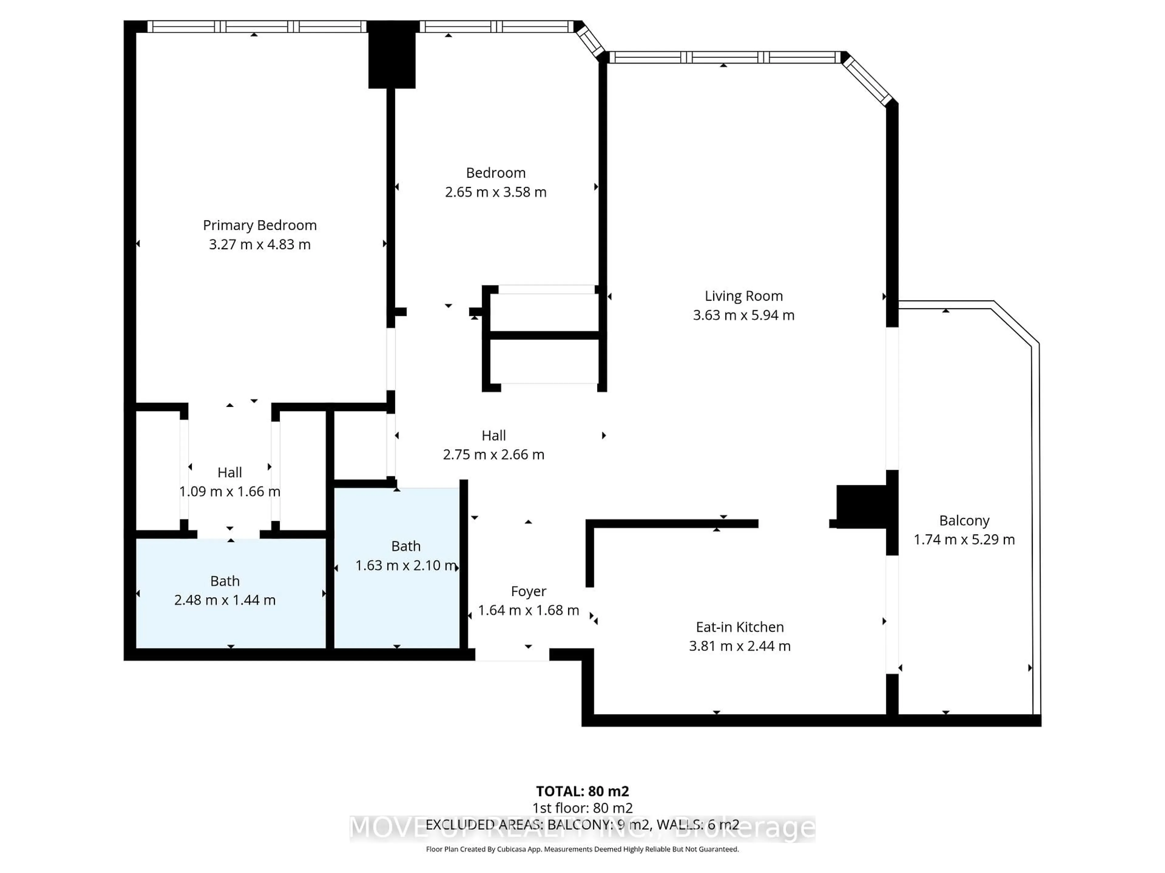 Floor plan for 91 Townsgate Dr #810, Vaughan Ontario L4J 8E8